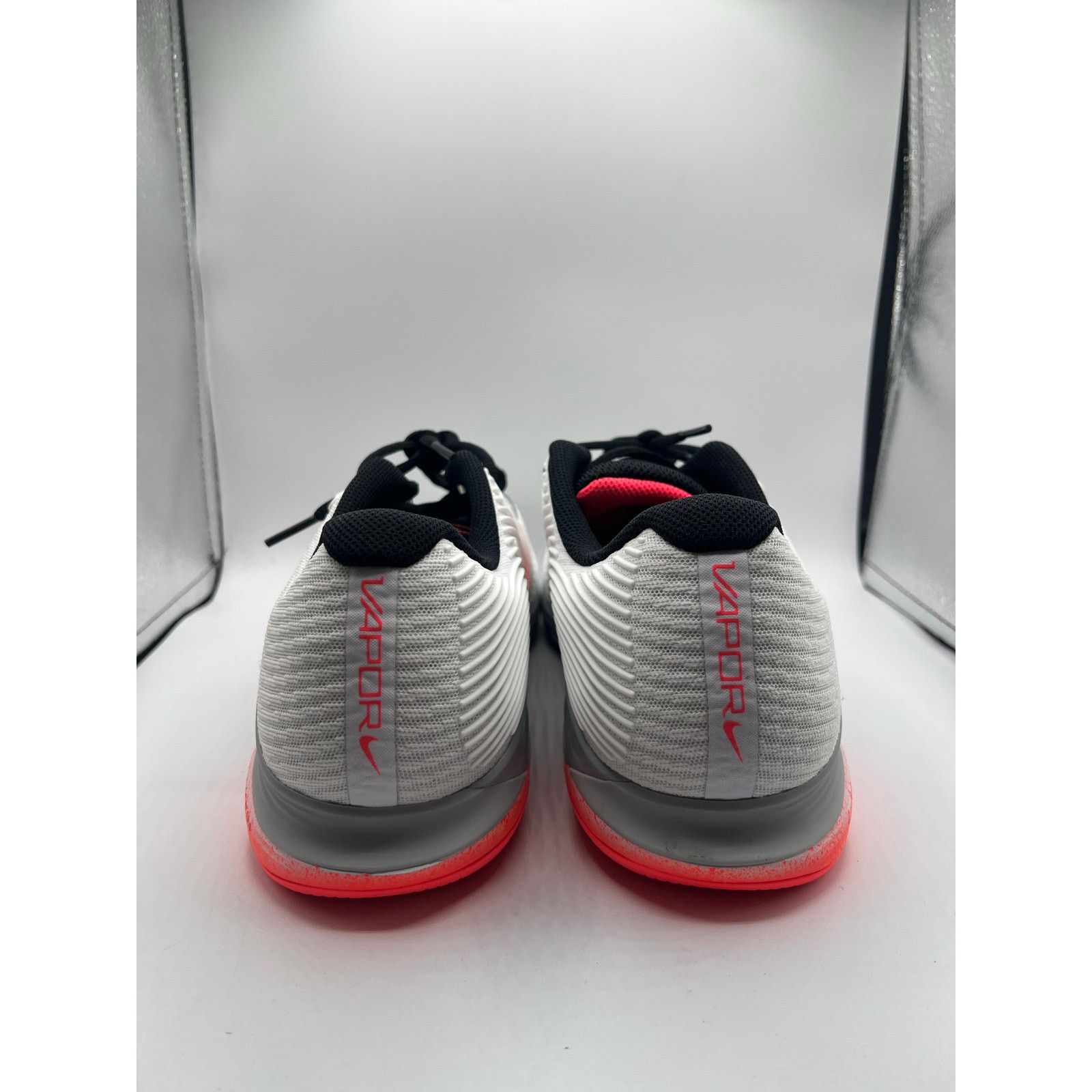 Nike Nike Vapor 12 “White/Wolf Grey/Hot Lava” size 10.5 men’s Size US 10.5 / EU 43-44 - 4 Thumbnail