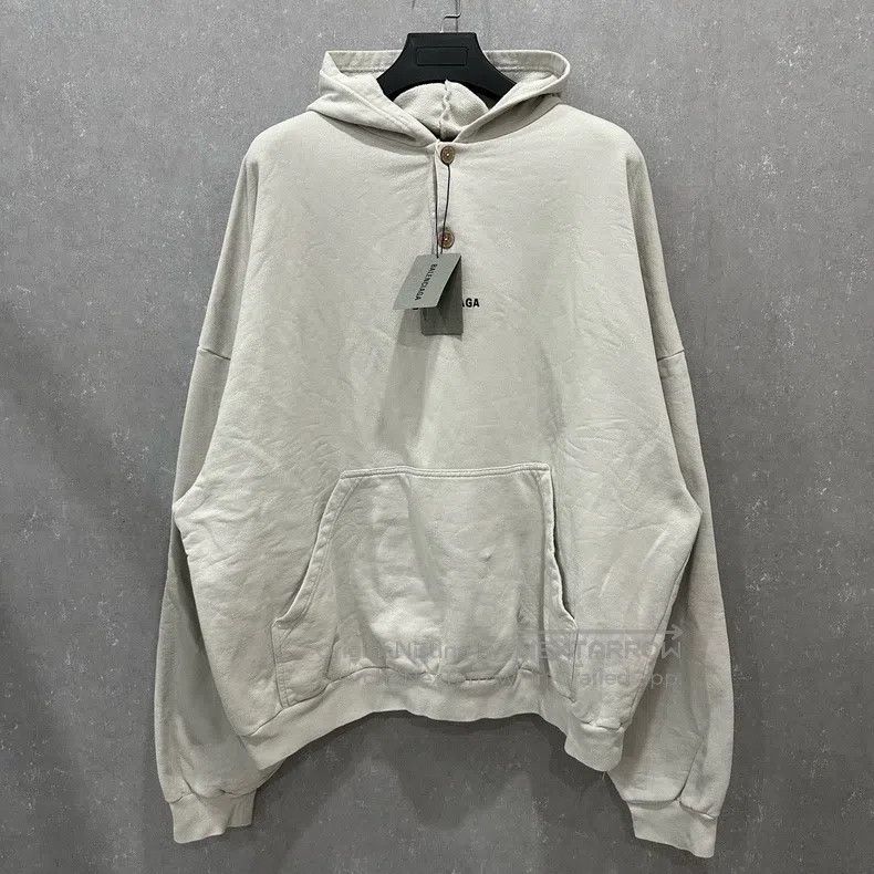 Balenciaga Balenciaga Polo Collar Hooded Letter Sweatshirt Size US M / EU 48-50 / 2 - 1 Thumbnail
