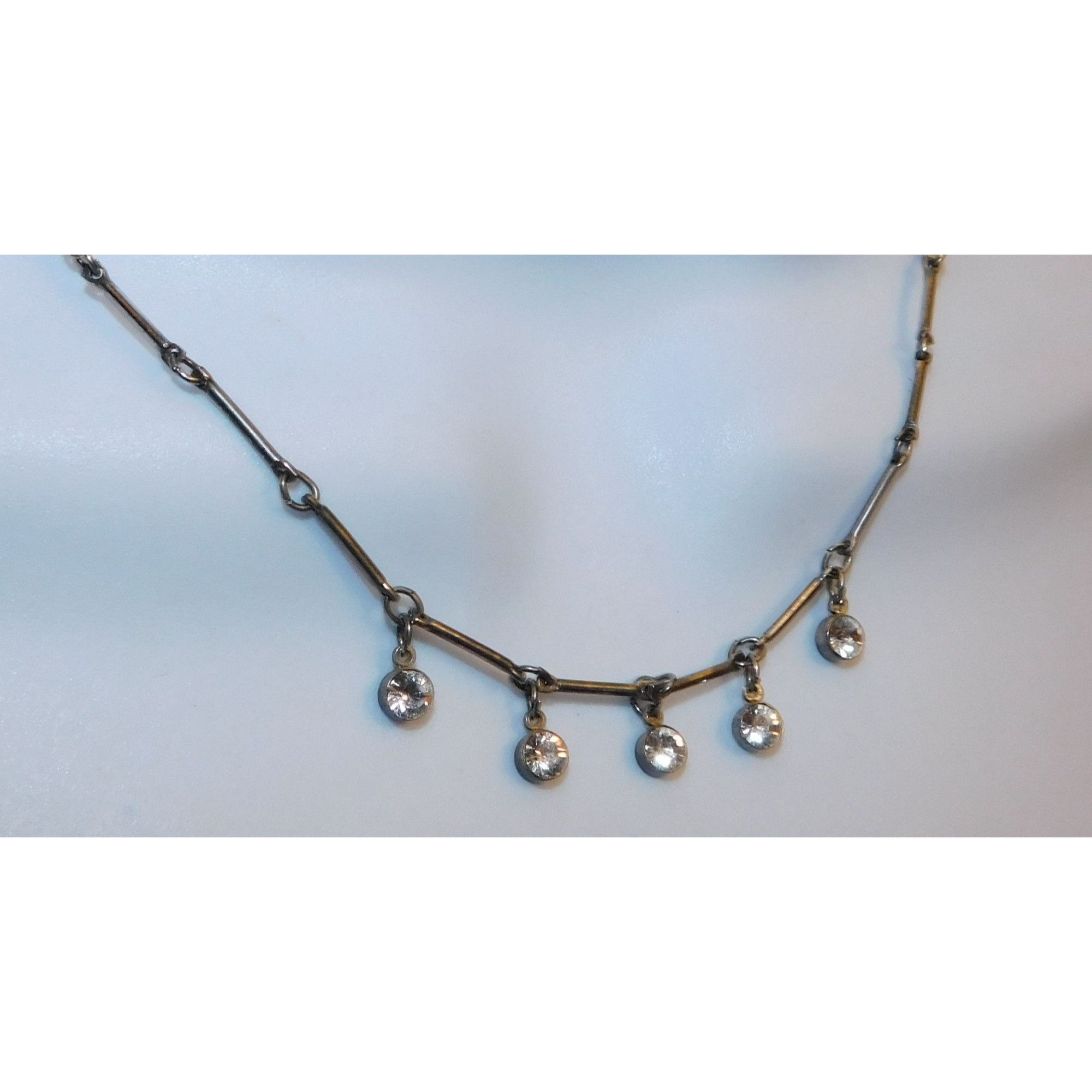 Other Simple Rhinestone Necklace Size ONE SIZE - 4 Thumbnail