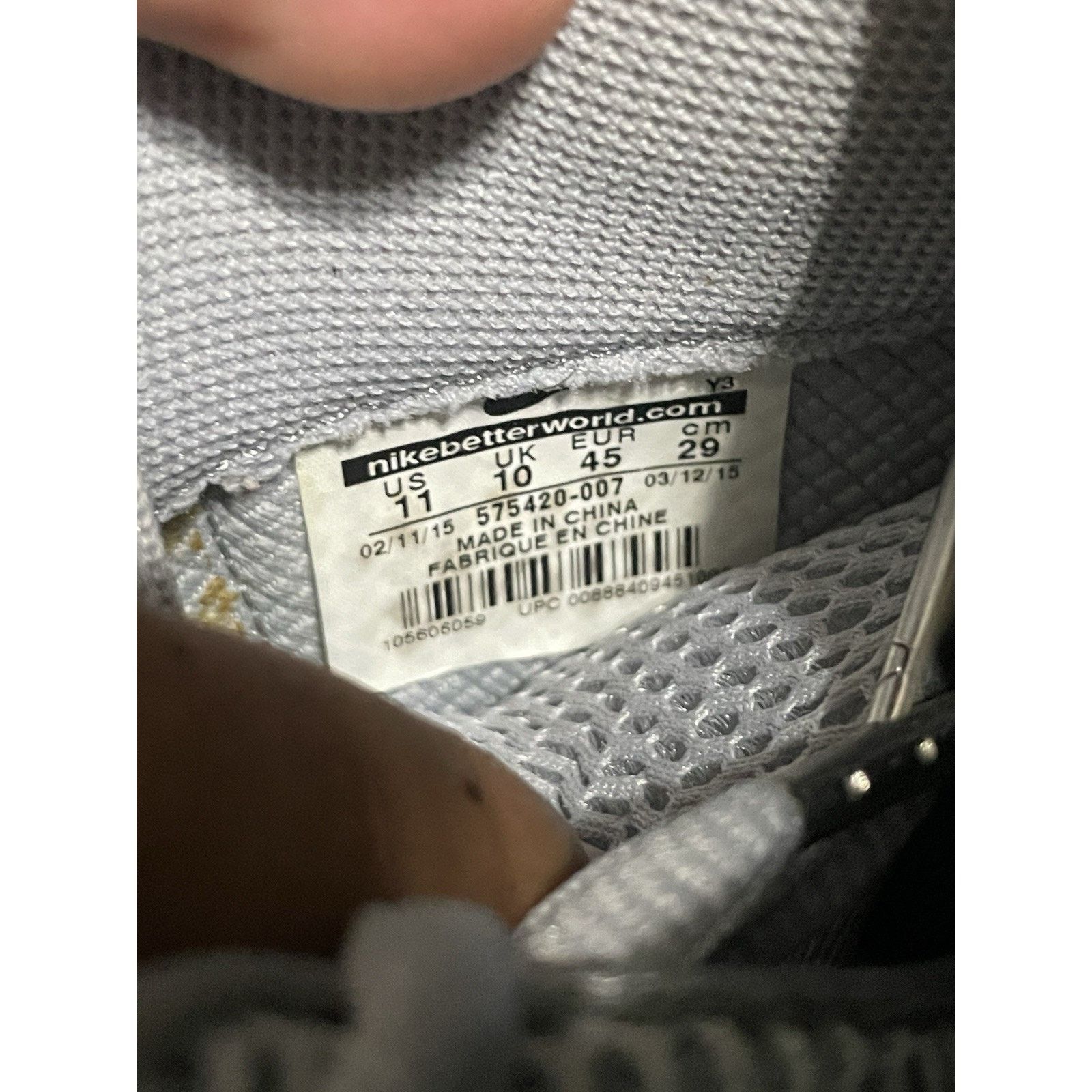 Nike Size 10-MIXMATCH Air Foamposite One PRM Wolf Grey US 9.5 &11 Size US 10 / EU 43 - 7 Thumbnail