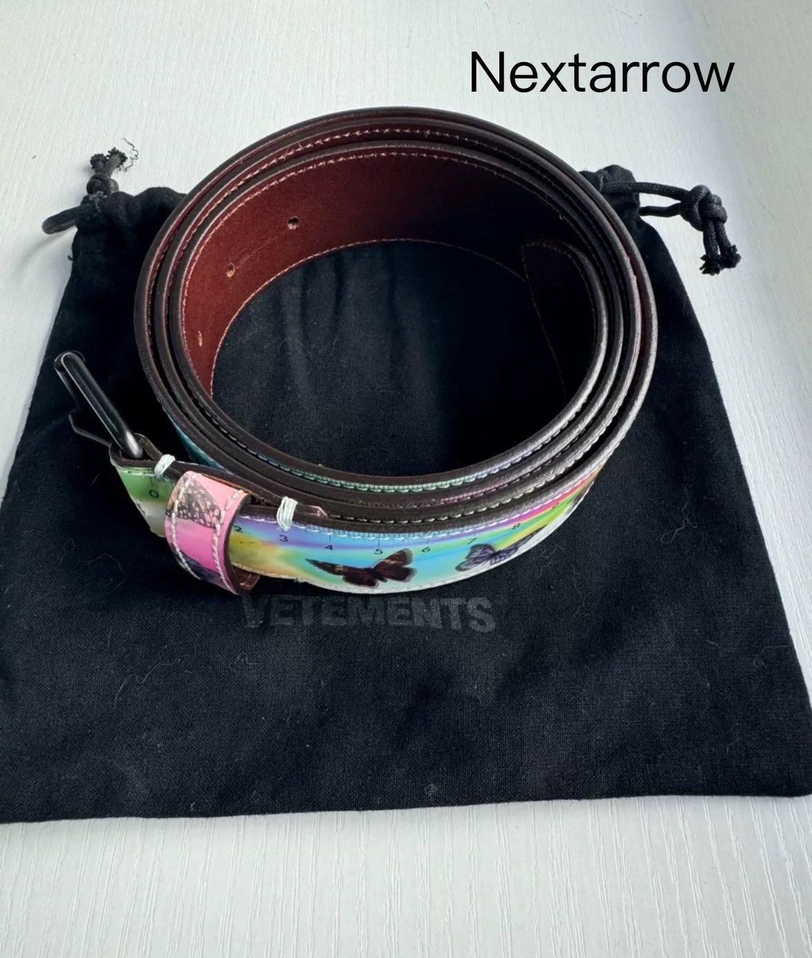 Vetements Vetements Lenticular LSD Butterfly Belt2412-Nextarrow Size ONE SIZE - 2 Thumbnail