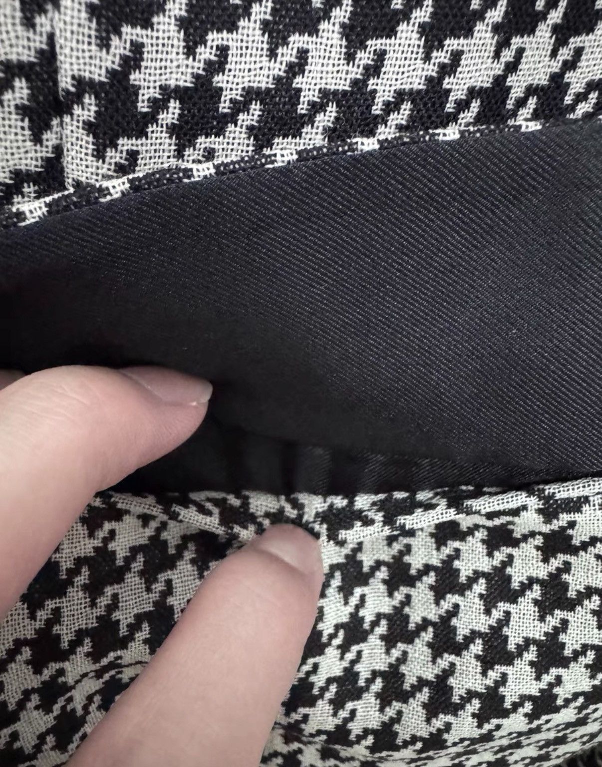 Saint Laurent Paris Saint Laurent (SLP) 14SS Leather Collar Houndstooth Blazer Size US S / EU 44-46 / 1 - 5 Thumbnail