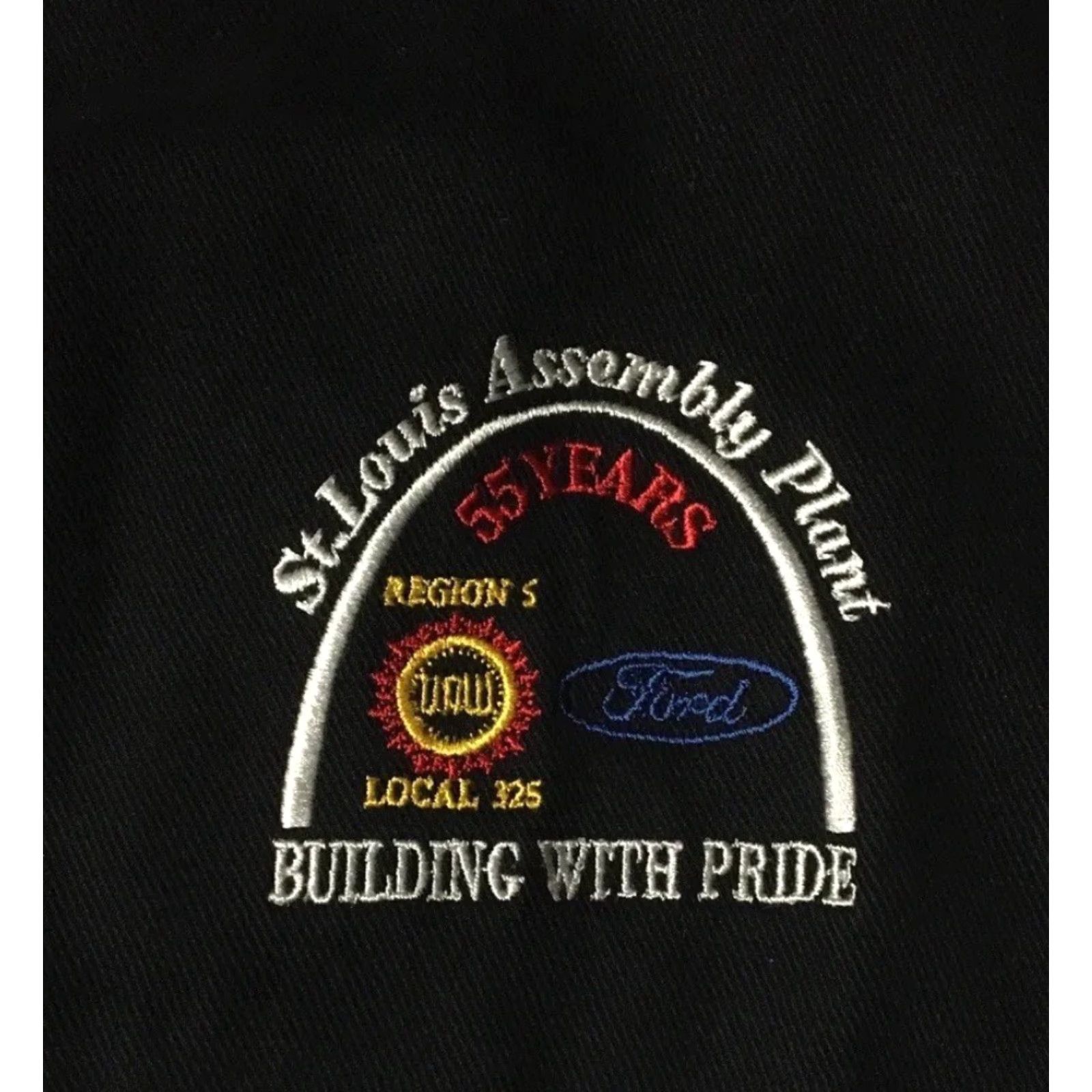 Ford VINTAGE Ford St Louis Plant UAW Worker Jacket L Men Black Mechanic Bomber Jacket USA Grunge 90s 80s Racing Cars USA Size US L / EU 52-54 / 3 - 3 Thumbnail