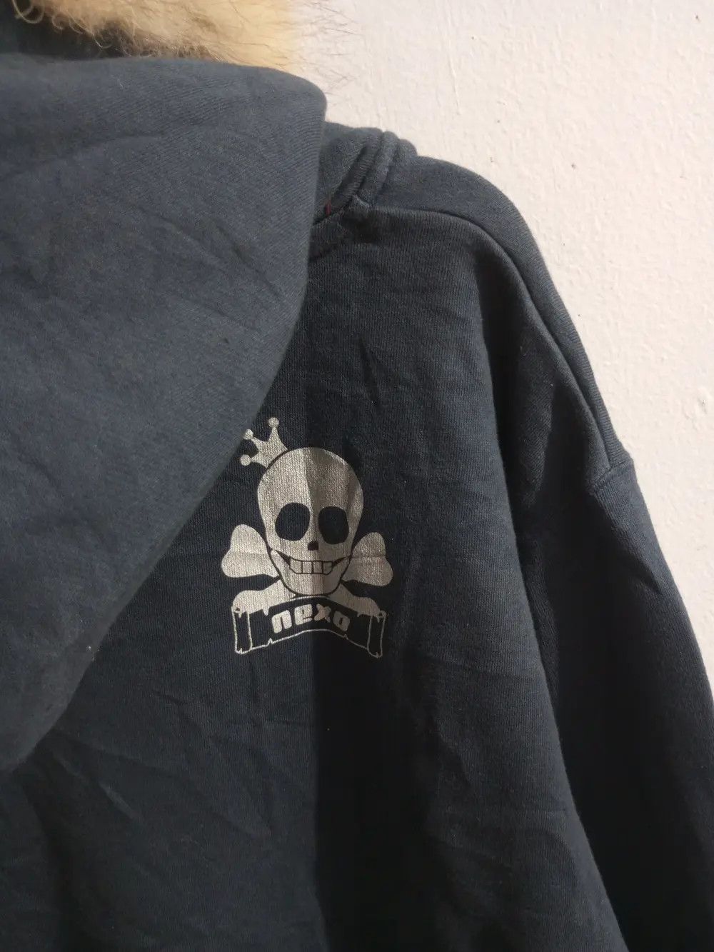Japanese Brand × Vintage Vintage nexo laces up "pirate of nexo" Fur hoodie Size US L / EU 52-54 / 3 - 10 Thumbnail