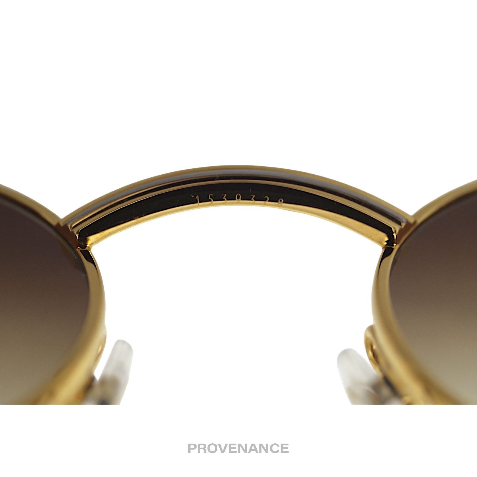 Cartier 🔴 Cartier Giverny Sunglasses - Bubinga Gold Trinity Brown Size ONE SIZE - 8 Thumbnail