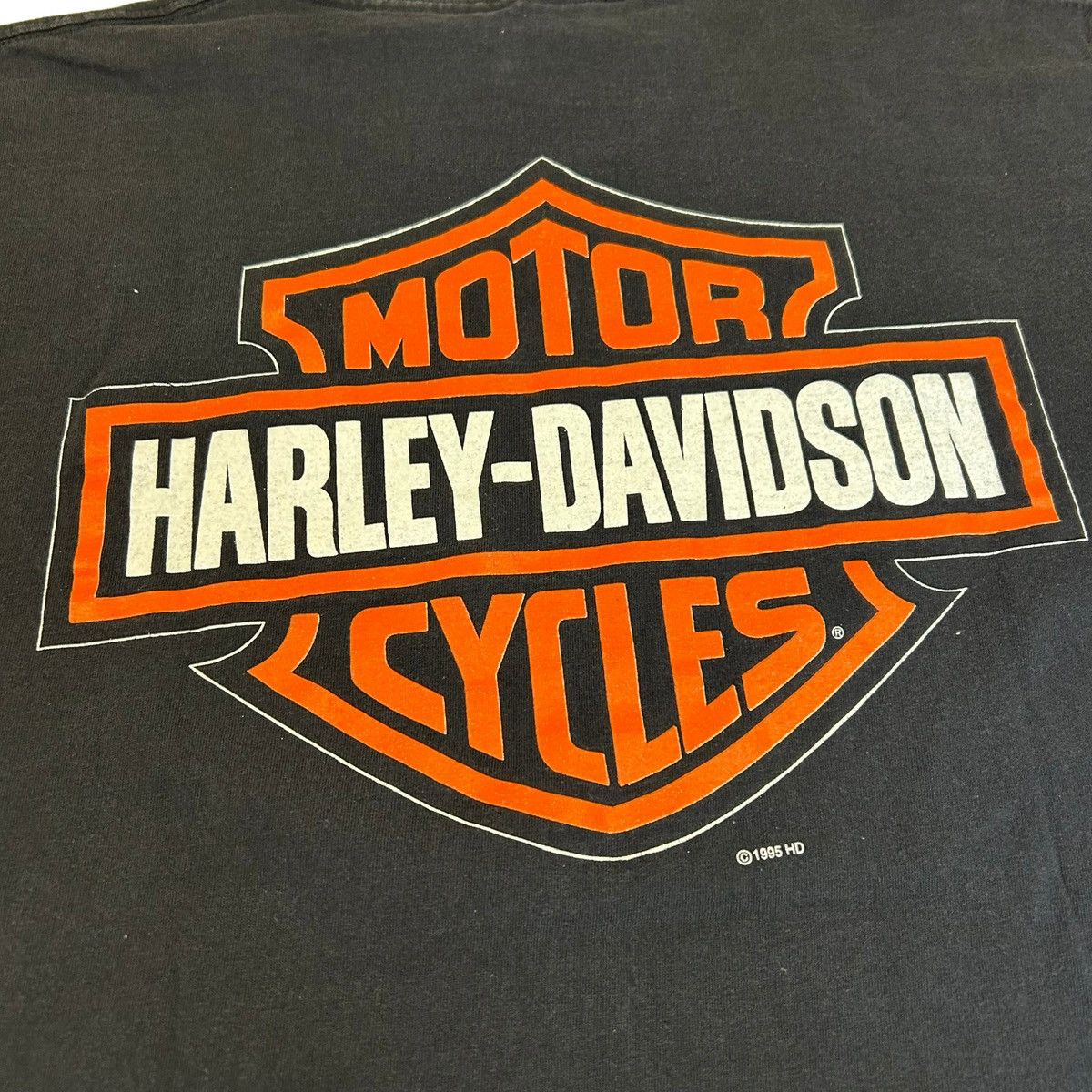 Harley Davidson 1995 Harley Davidson Bald Eagle RARE Vintage Graphic T Shirt Size US L / EU 52-54 / 3 - 4 Thumbnail