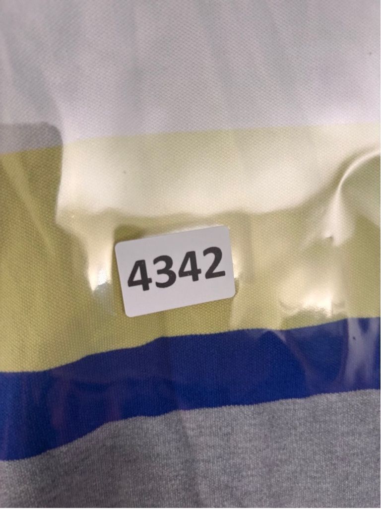 Tommy Hilfiger Women's Tommy Hilfiger Polo Shirt XS White Yellow Blue Size US L / EU 52-54 / 3 - 9 Thumbnail