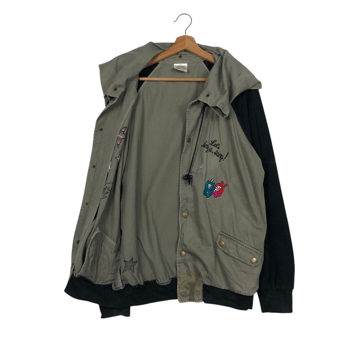Japanese Brand × Vintage 📌Vintage Bomber Jacket Hoodie Scolar Big Logo Size US M / EU 48-50 / 2 - 12 Thumbnail