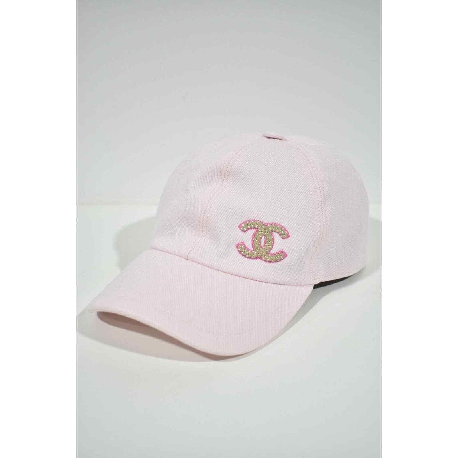 Chanel Chanel 22P Gold Sequin CC Logo Baseball Cap Curved Peak Hat Size ONE SIZE - 2 Thumbnail