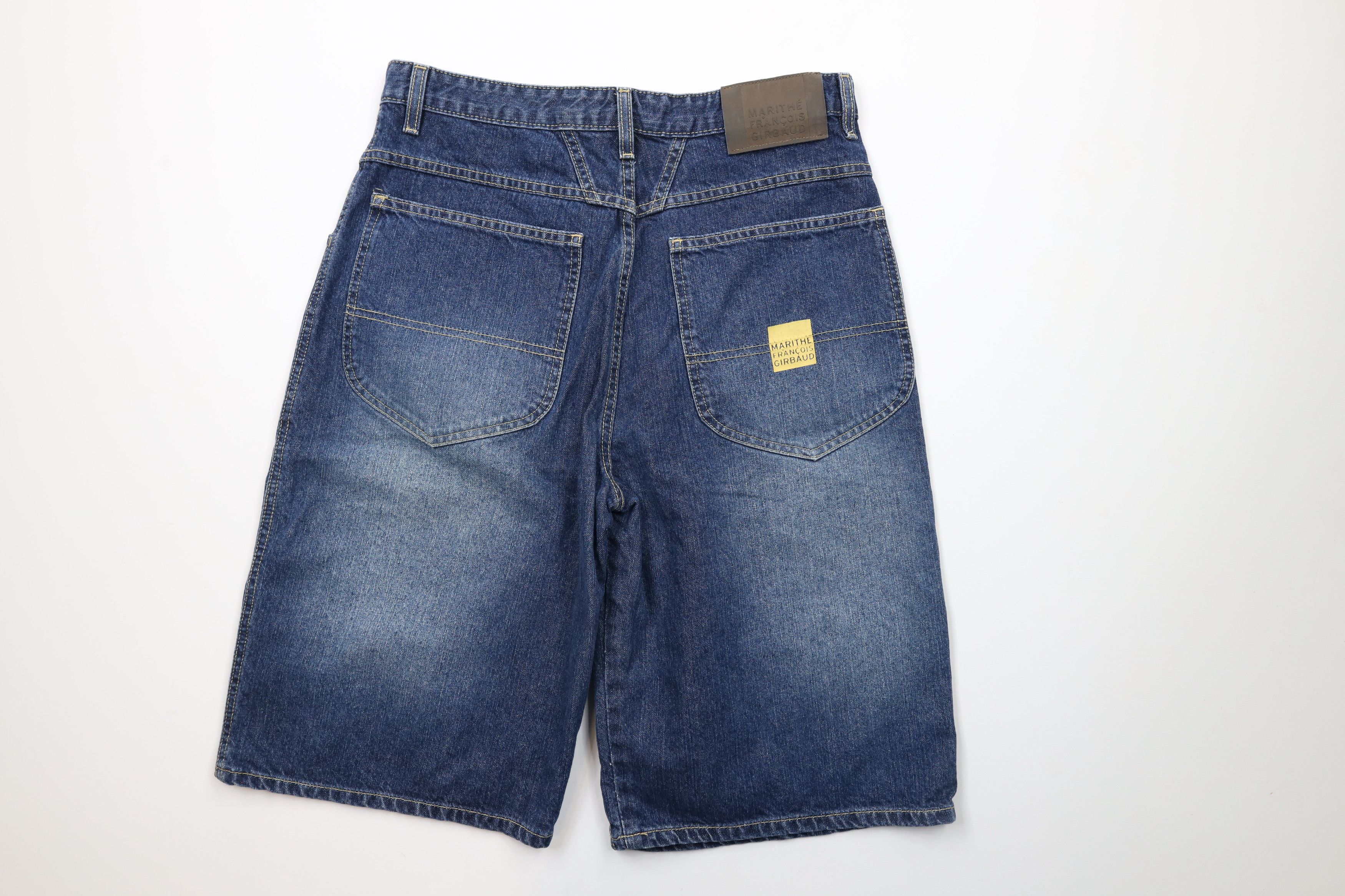 Marithe + Francois Girbaud × Vintage Vintage 90s Marithe Francois Girbaud Baggy Denim Jean Shorts Size US 32 / EU 48 - 7 Thumbnail