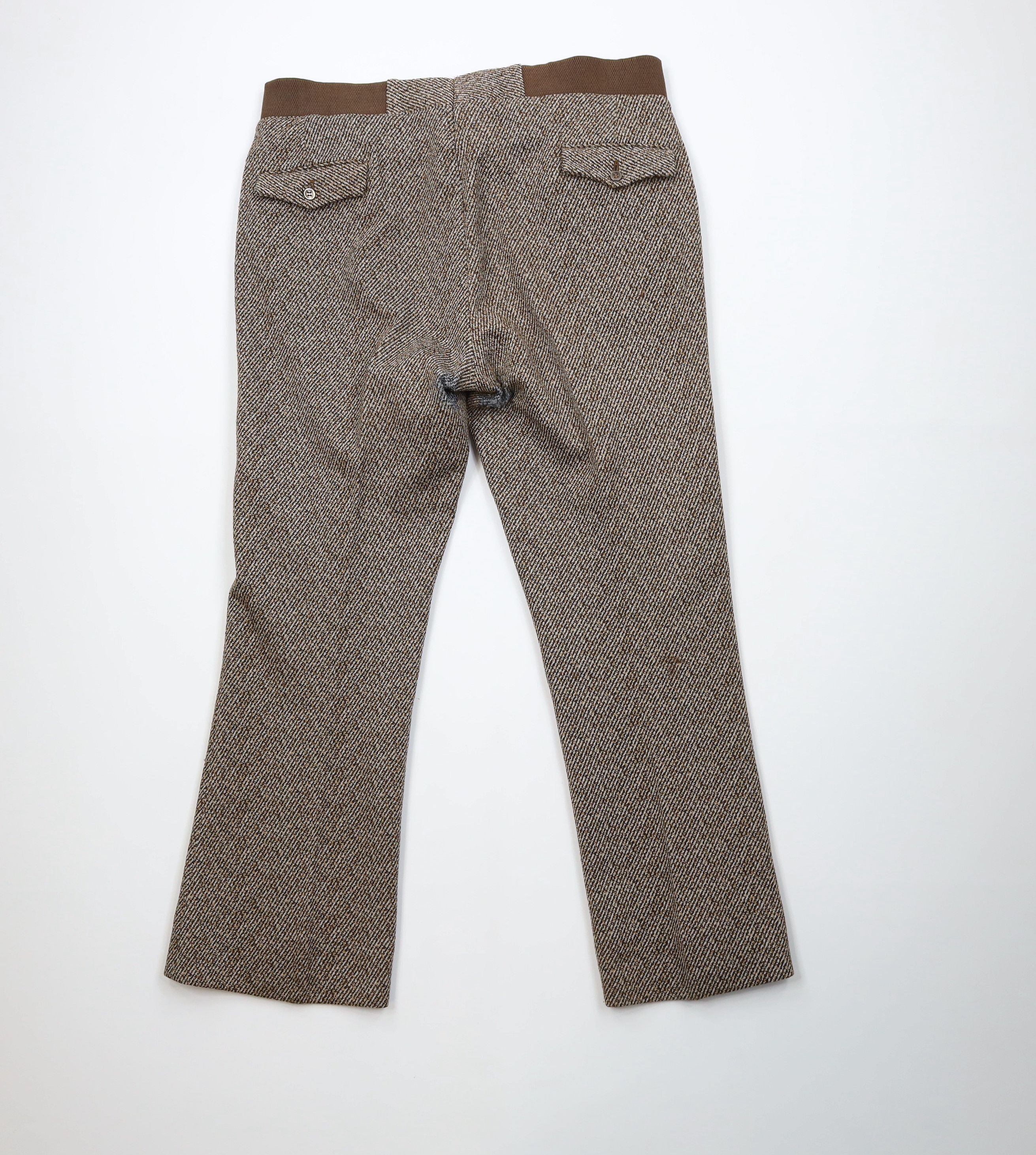 Vintage Vintage 60s Streetwear Knit Bell Bottoms Chino Pants Brown Size US 38 / EU 54 - 11 Thumbnail