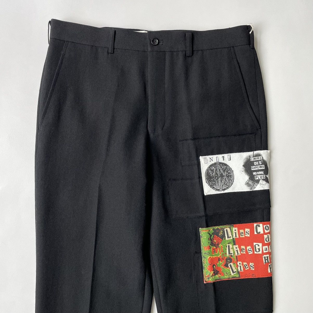 Comme des Garcons A/W 08 ‘Jamie Reed Patch’ Wool Trousers Size US 30 / EU 46 - 2 Thumbnail