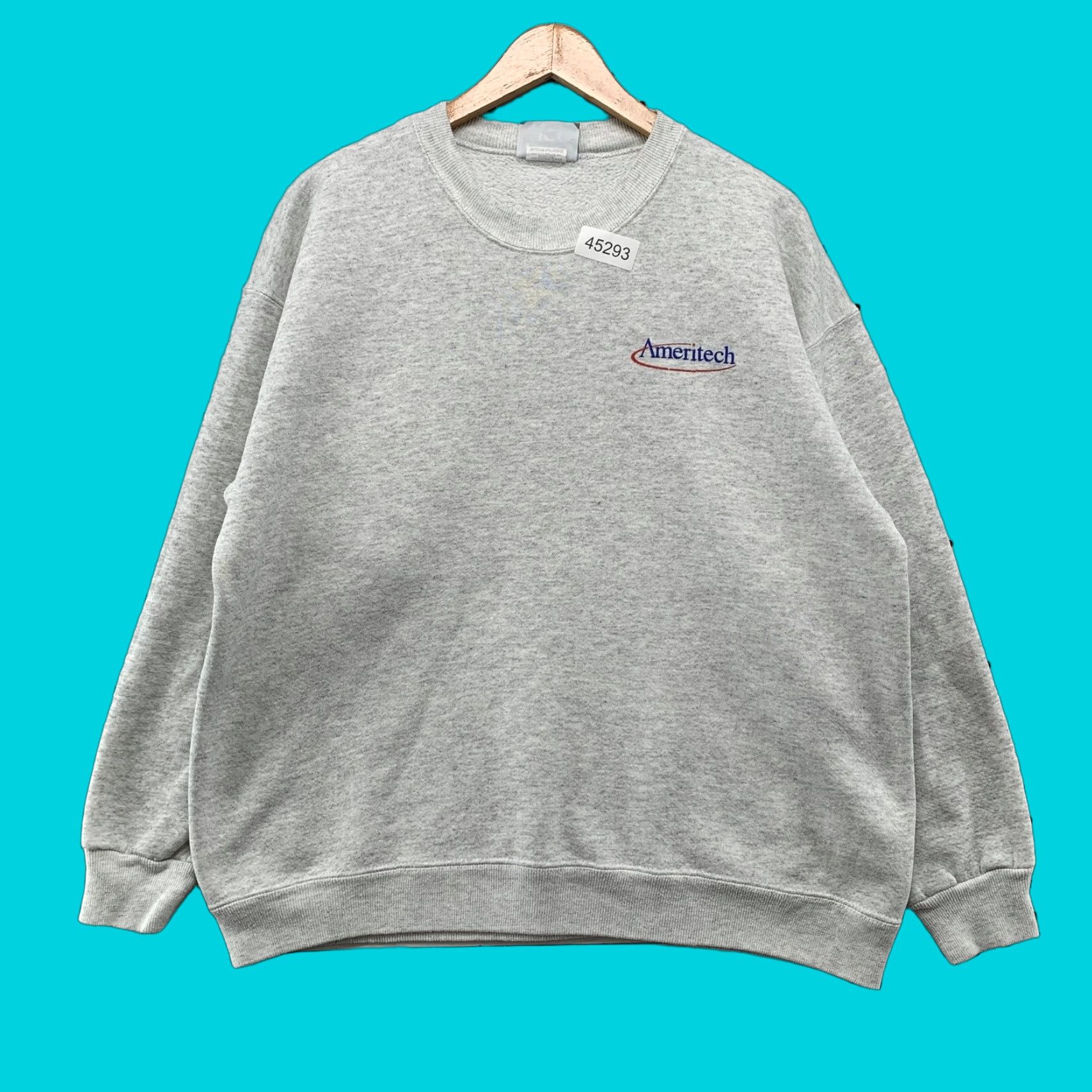 Lee VINTAGE Ameritech Sweatshirt Men XL Gray Crewneck USA Punk Skate Dad USA Shirt Mens XL Gray Punk USA Crewneck Sweatshirt Size US XL / EU 56 / 4 - 1 Thumbnail