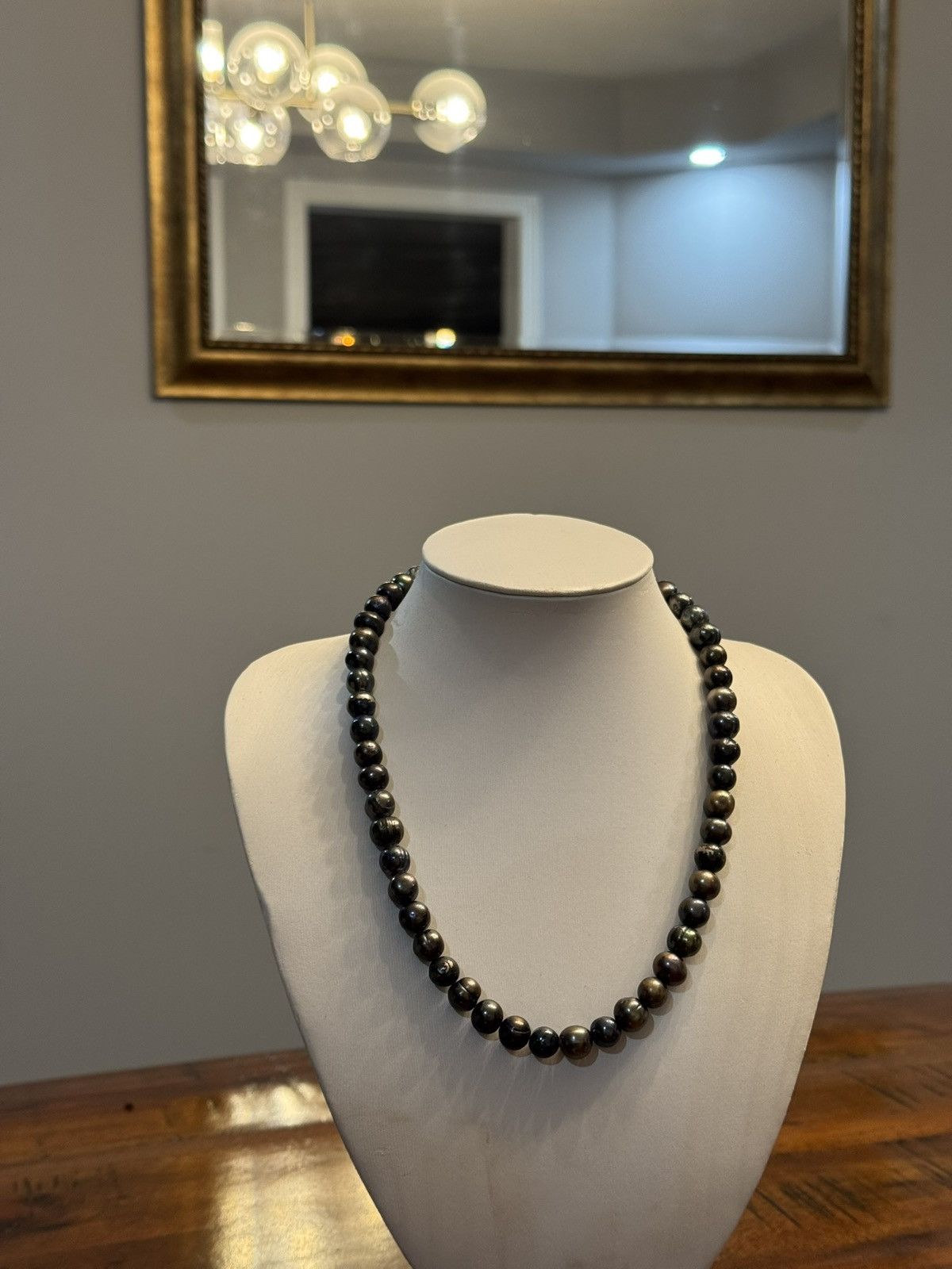 Jewelry Baroque Black Tahitian Natural Pearl Strand Necklace Size 30 - 6 Thumbnail
