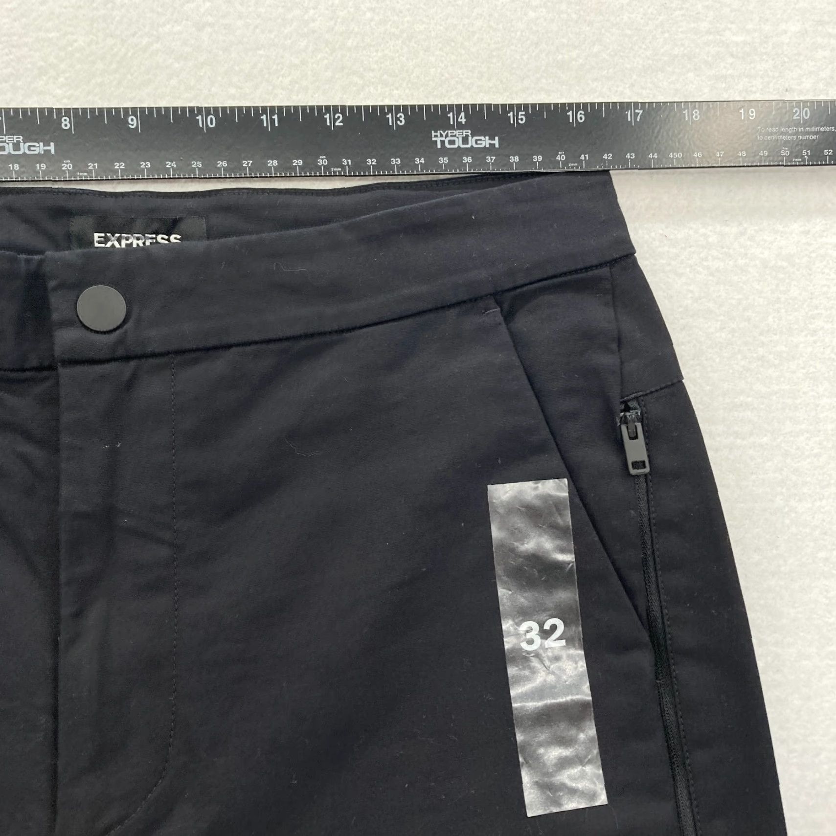 Express Express Pants Mens 32x27 Black Performance Stretch Fabric Slim Leg Mid Rise NWOT Size US 32 / EU 48 - 7 Thumbnail