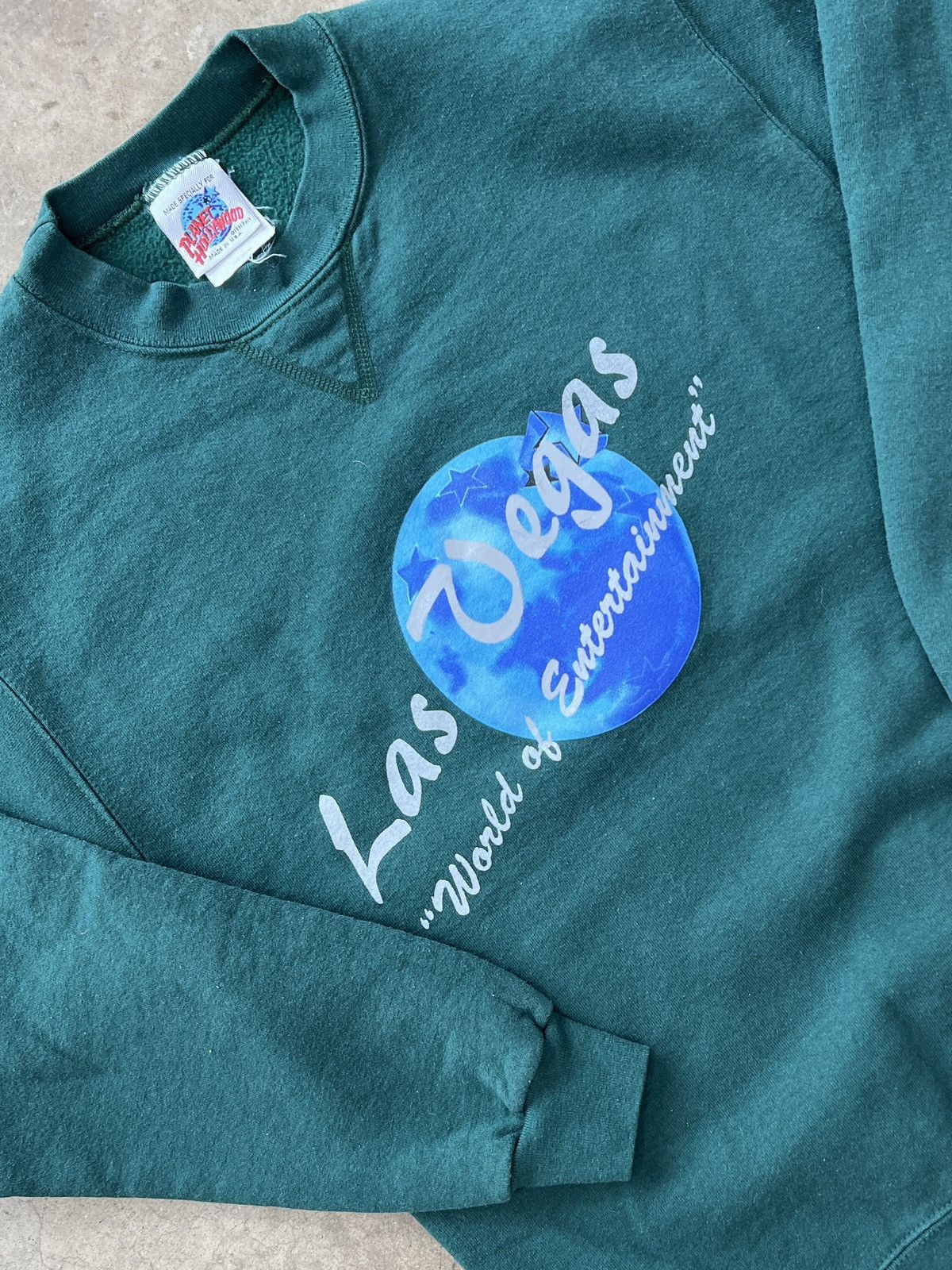 Vintage Vintage 90s Planet Hollywood Las Vegas Crewneck Medium Size US M / EU 48-50 / 2 - 1 Thumbnail