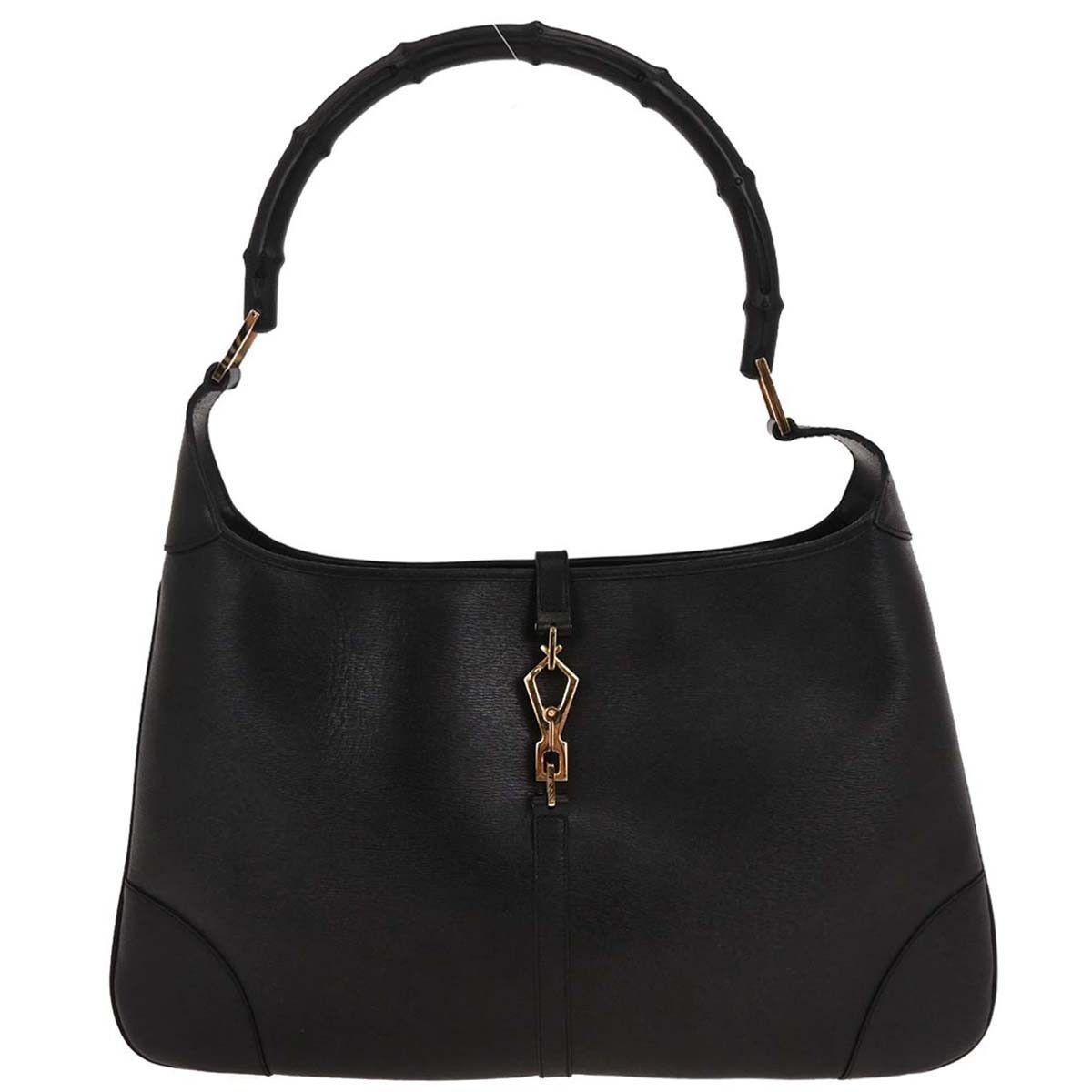 Gucci Gucci Vintage Bamboo Lobster Clasp Jackie O Shoulder Bag Leather Size ONE SIZE - 1 Thumbnail