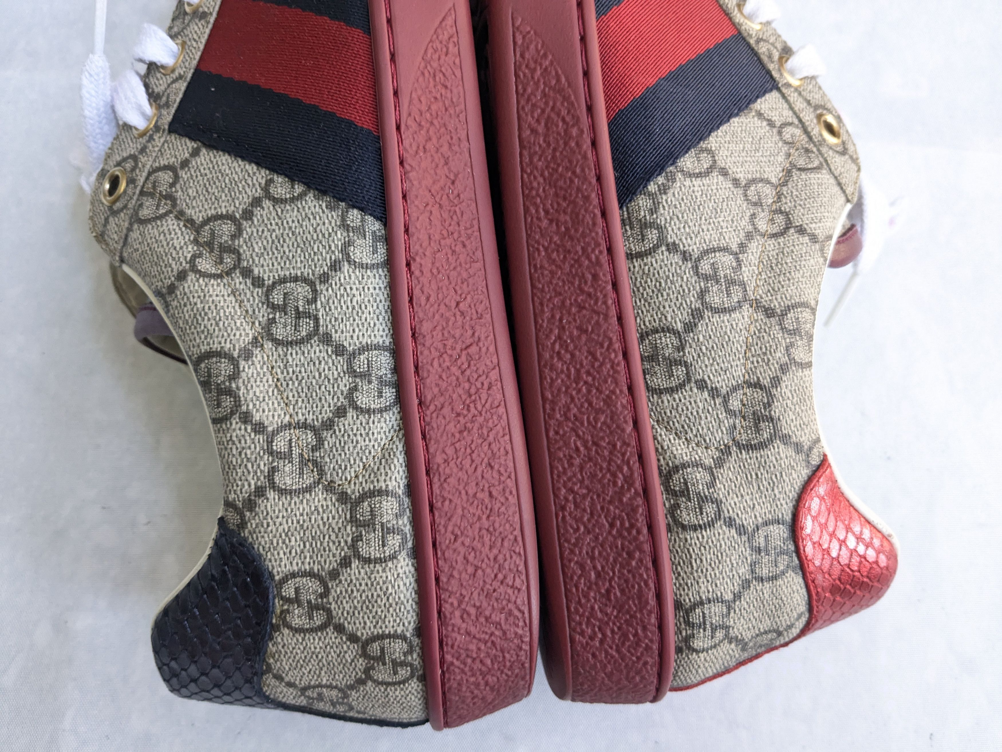 Gucci Gucci Ace GG Supreme Sneakers 429445 Red 8.5 Size US 8.5 / EU 41-42 - 8 Thumbnail