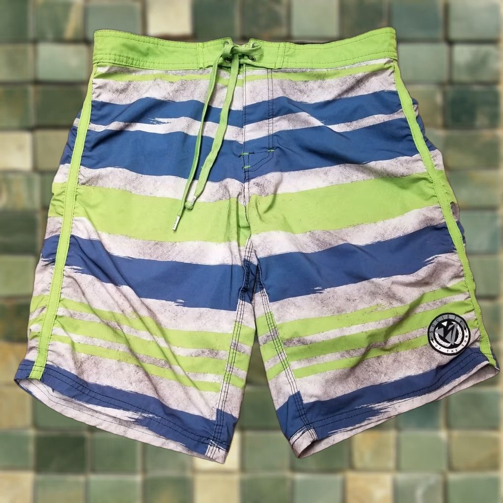 Vintage Society of The Sun Short Men 32 Green Blue Hybrid Cargo Stretch Swim Board Trunk Size US 32 / EU 48 - 1 Thumbnail