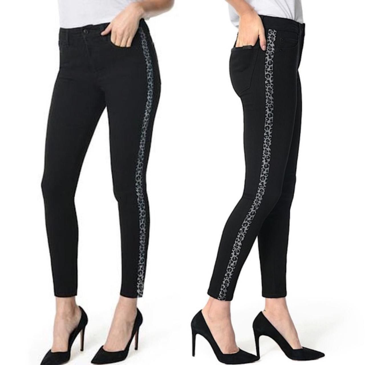 Joe's New Joe's Jeans Leopard Stripe High Rise Skinny Ankle Jeans Size 24" / US 00 / IT 34 - 2 Thumbnail