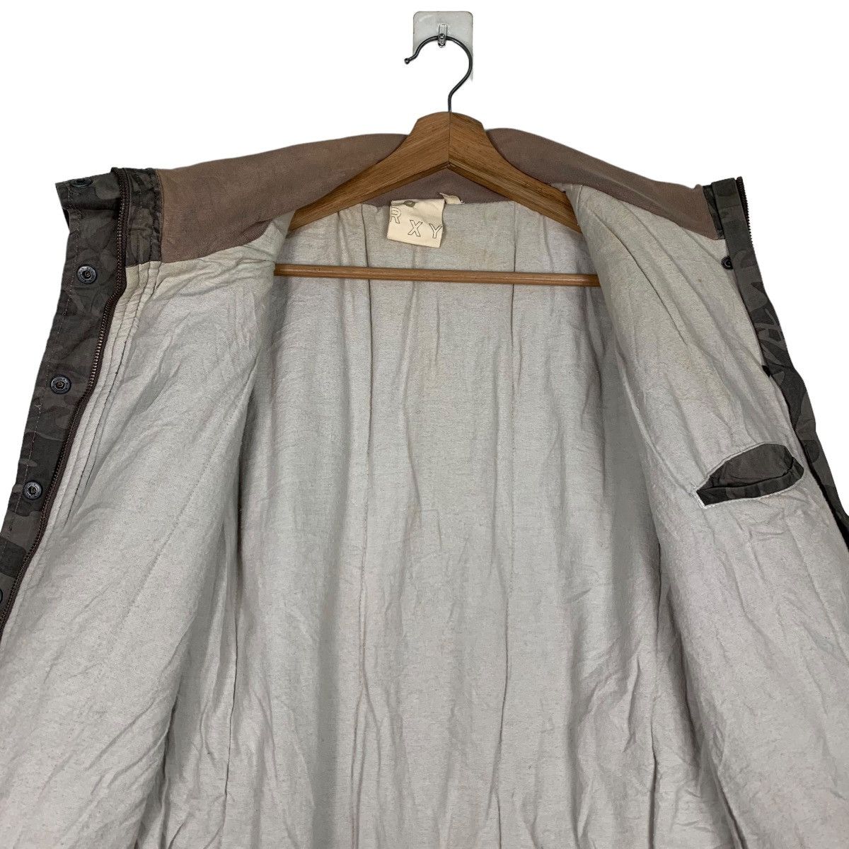 Japanese Brand ROXY Embroidery Small Logo Camo Belted Jacket #0302-C14 Size L / US 10 / IT 46 - 13 Thumbnail
