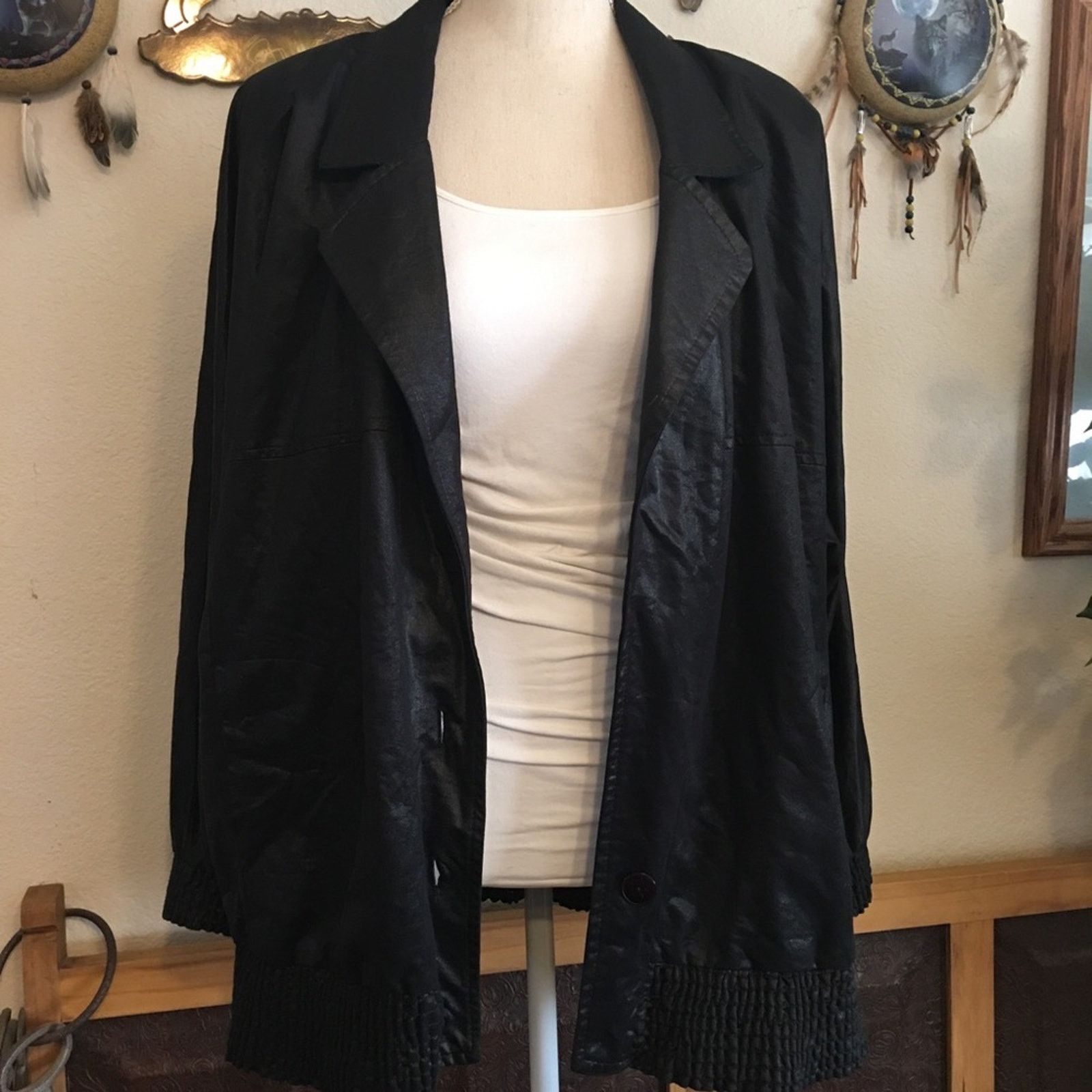 Vintage Vintage 80s Lori of California faux leather coat Size XL / US 12-14 / IT 48-50 - 5 Thumbnail