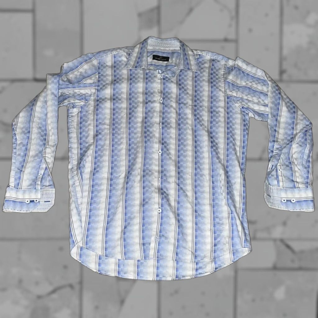 BUGATCHI Bugatchi ucmo Button-Down Shirt Striped Long Sleeve Mens M Multicolor Size US M / EU 48-50 / 2 - 1 Thumbnail