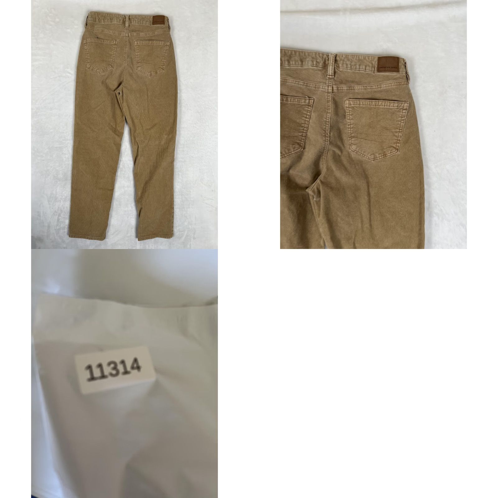 American Eagle Outfitters American Eagle Jeans Women's 8 Long Brown Straight Stretch Corduroy Pants Size 30" / US 8 / IT 44 - 8 Thumbnail