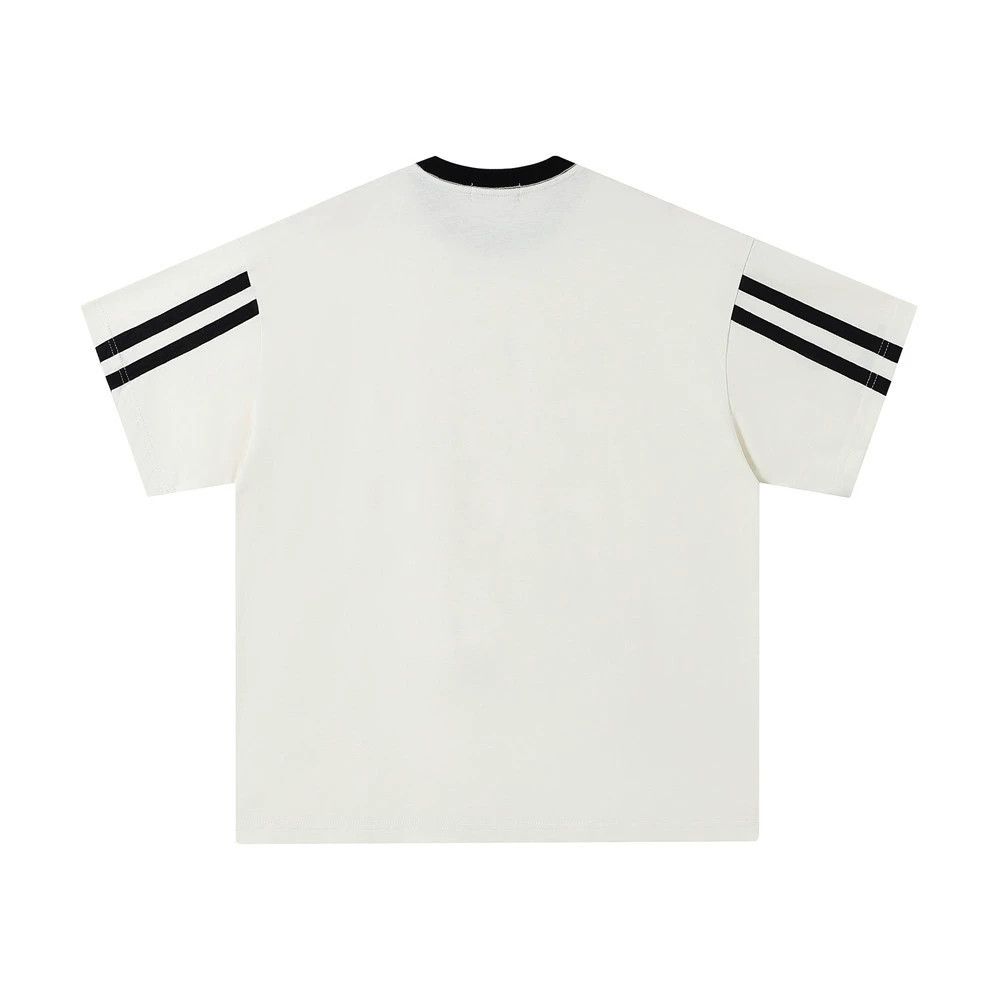 Vintage Trendy men's striped creative digital printed T-shirt Size US M / EU 48-50 / 2 - 2 Thumbnail