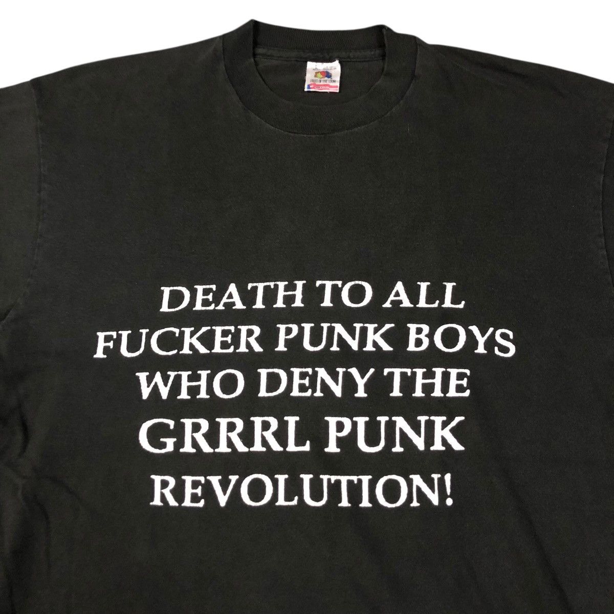 Vintage Vintage 90s Don Rock Riot Grrrl Short Sleeve Shirt Size US L / EU 52-54 / 3 - 3 Thumbnail