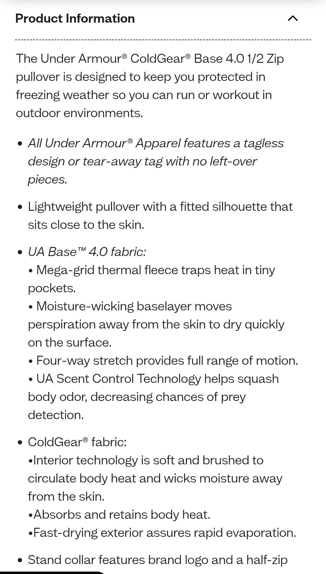 Under Armour Under Armour Cold Gear Semi Fit 1/2 Zip Pullover Size S / US 4 / IT 40 - 4 Thumbnail