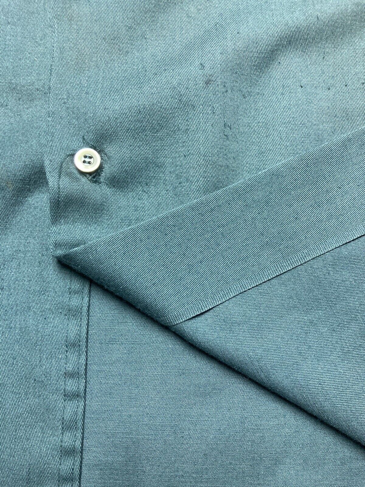 Vintage VTG 50s 60s work shirt twill selvedge gussets distressed XXL Size US XXL / EU 58 / 5 - 7 Thumbnail