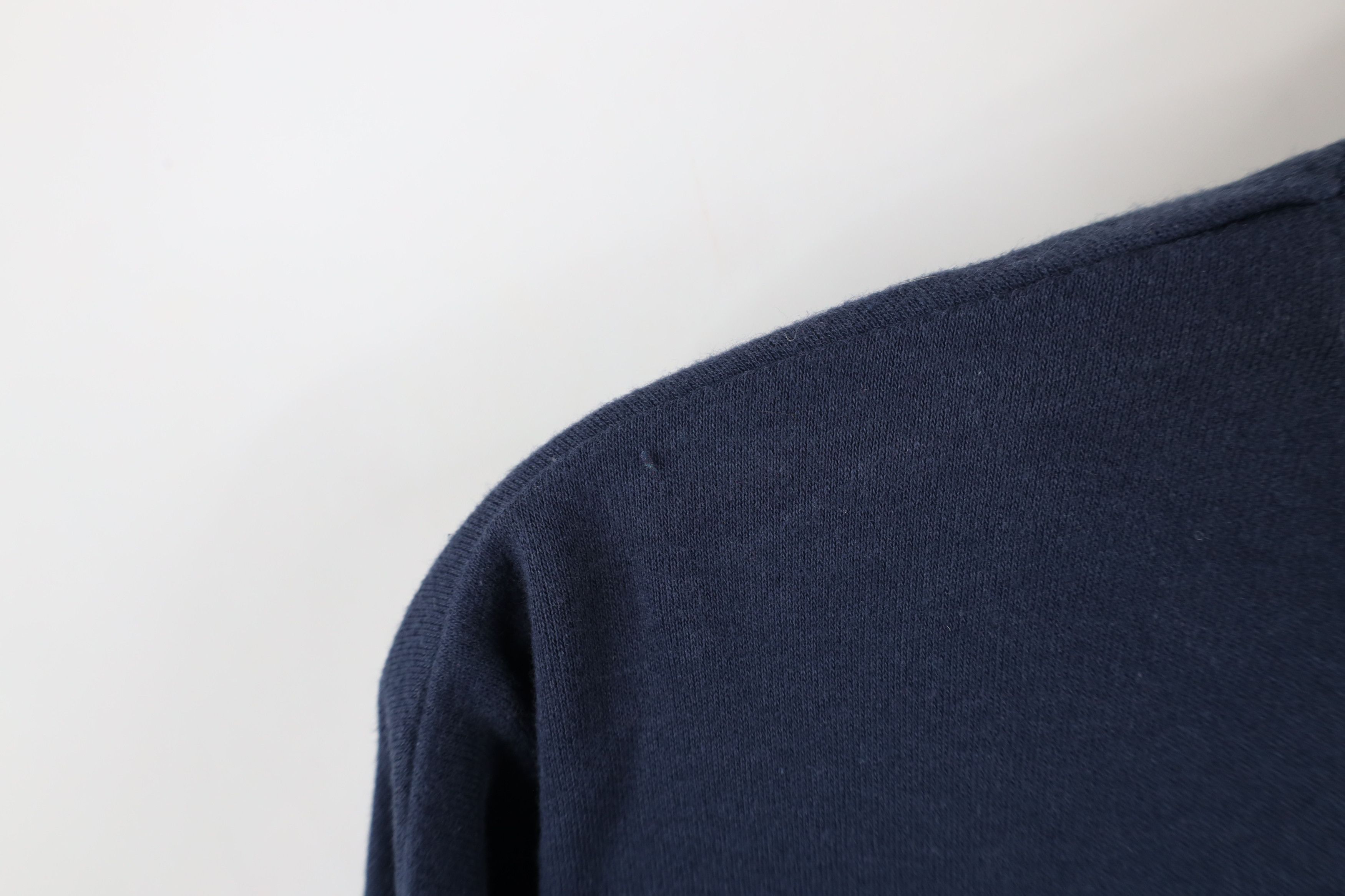 Vintage Vintage 90s Streetwear Soft Cotton Mock Neck T-Shirt Blue Size US S / EU 44-46 / 1 - 4 Thumbnail