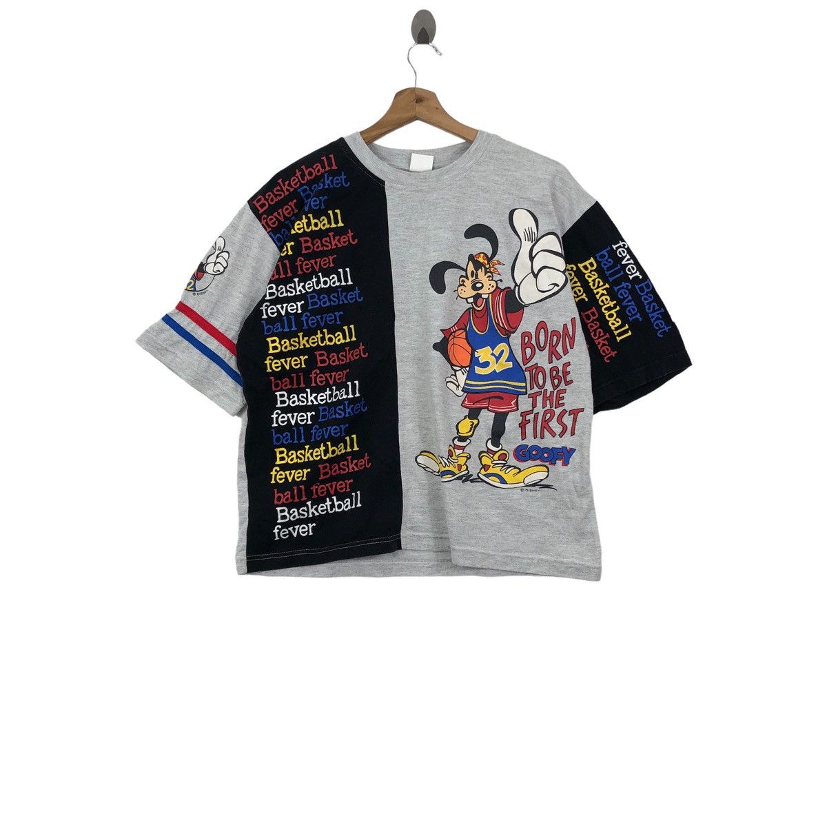 Vintage GOOFY BASKETBALL By MICKEY Mouse Fullprint T-Shirt