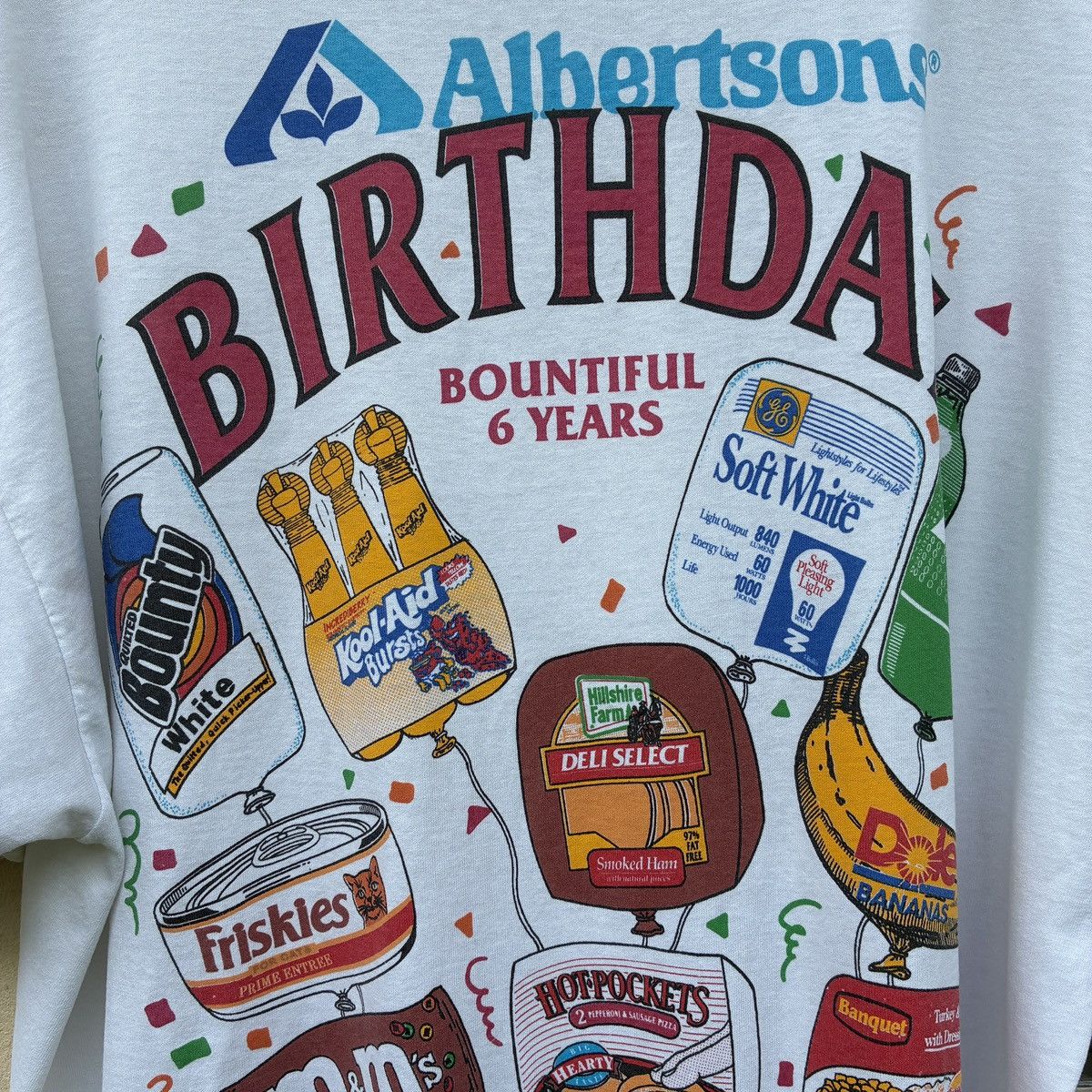 Vintage Albertson’s Birthday T Shirt Grocery Store Flyer Tee Size US XXL / EU 58 / 5 - 3 Thumbnail