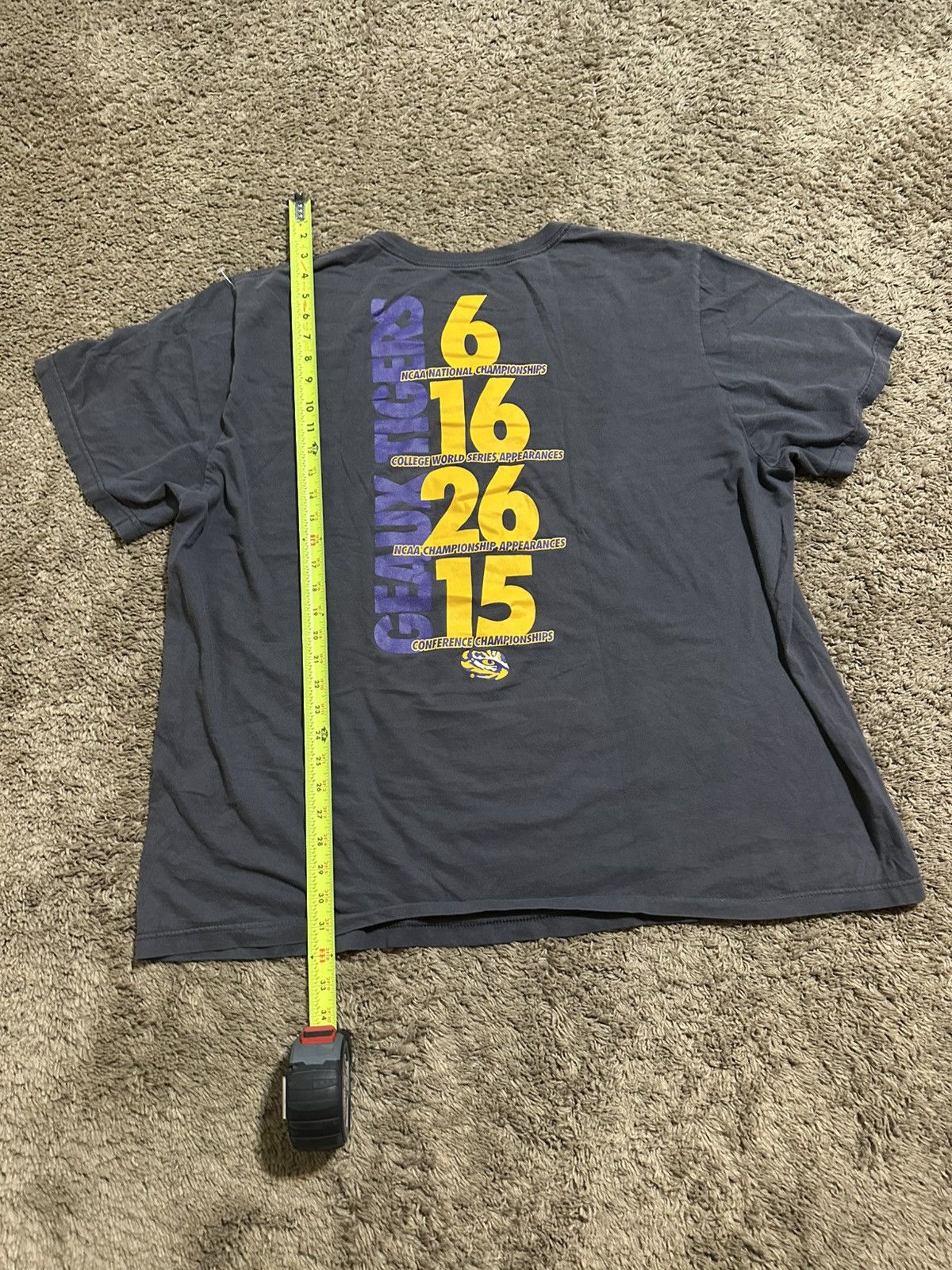 NCAA Vintage Nike NCAA LSU tigers “baseball” shirt 00s size 3XL Size US XXL / EU 58 / 5 - 8 Thumbnail
