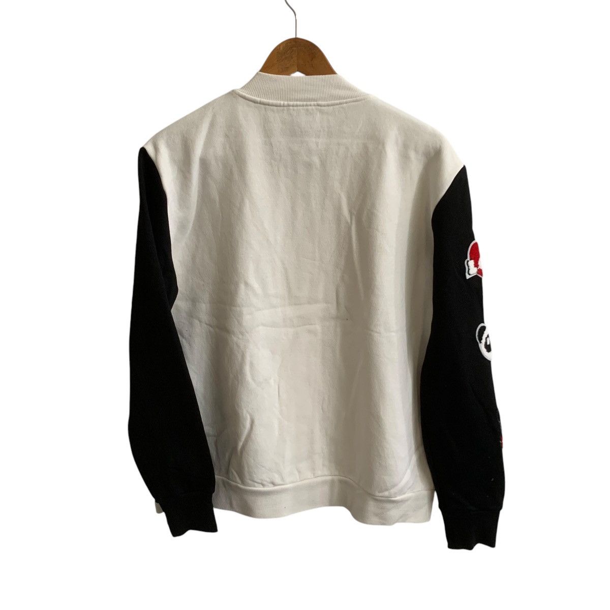 Vintage White Bomber Jacket Cartoon Paches Rare Medium Size US M / EU 48-50 / 2 - 3 Thumbnail