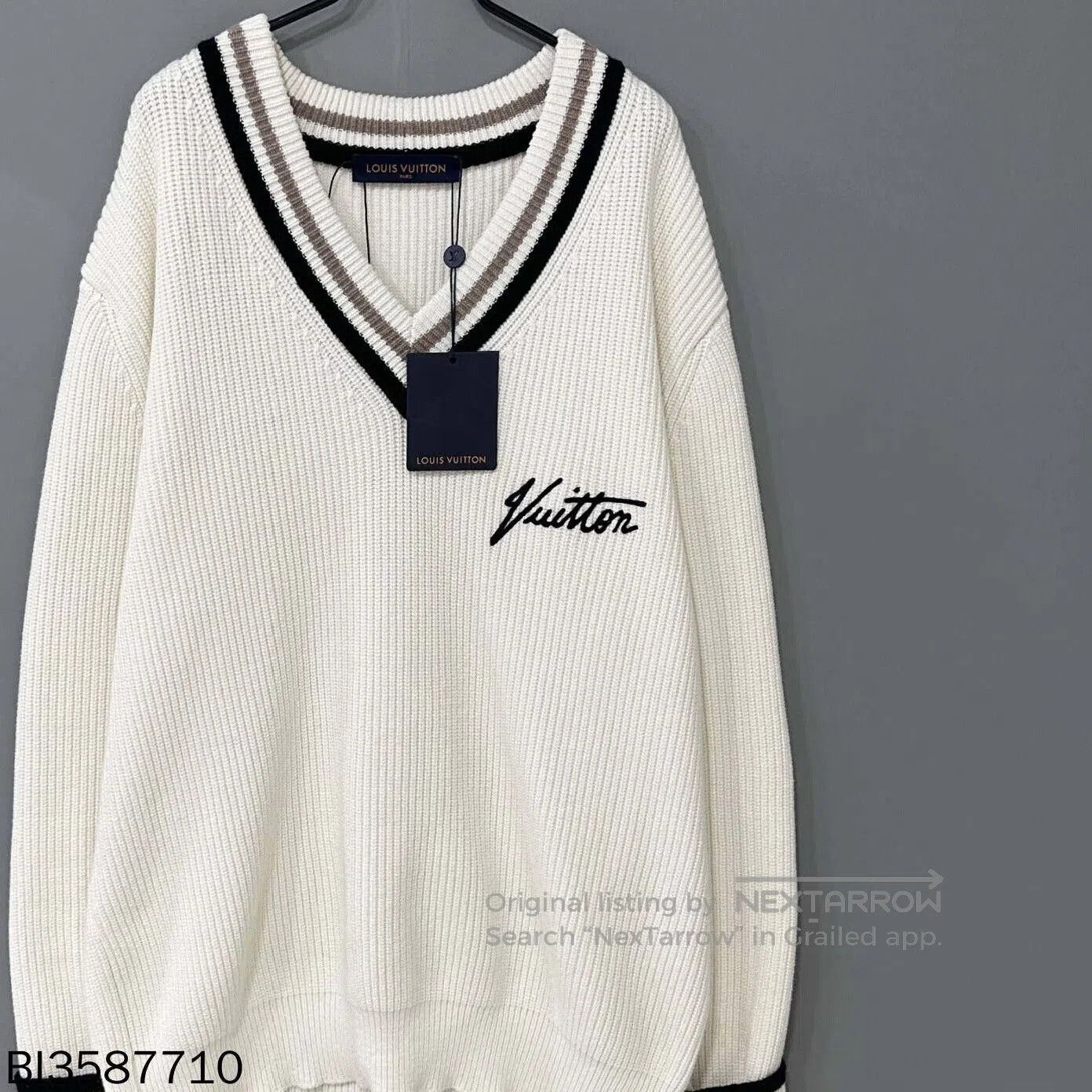 Louis Vuitton louis vuitton logo knitted sweater. Size US M / EU 48-50 / 2 - 4 Thumbnail