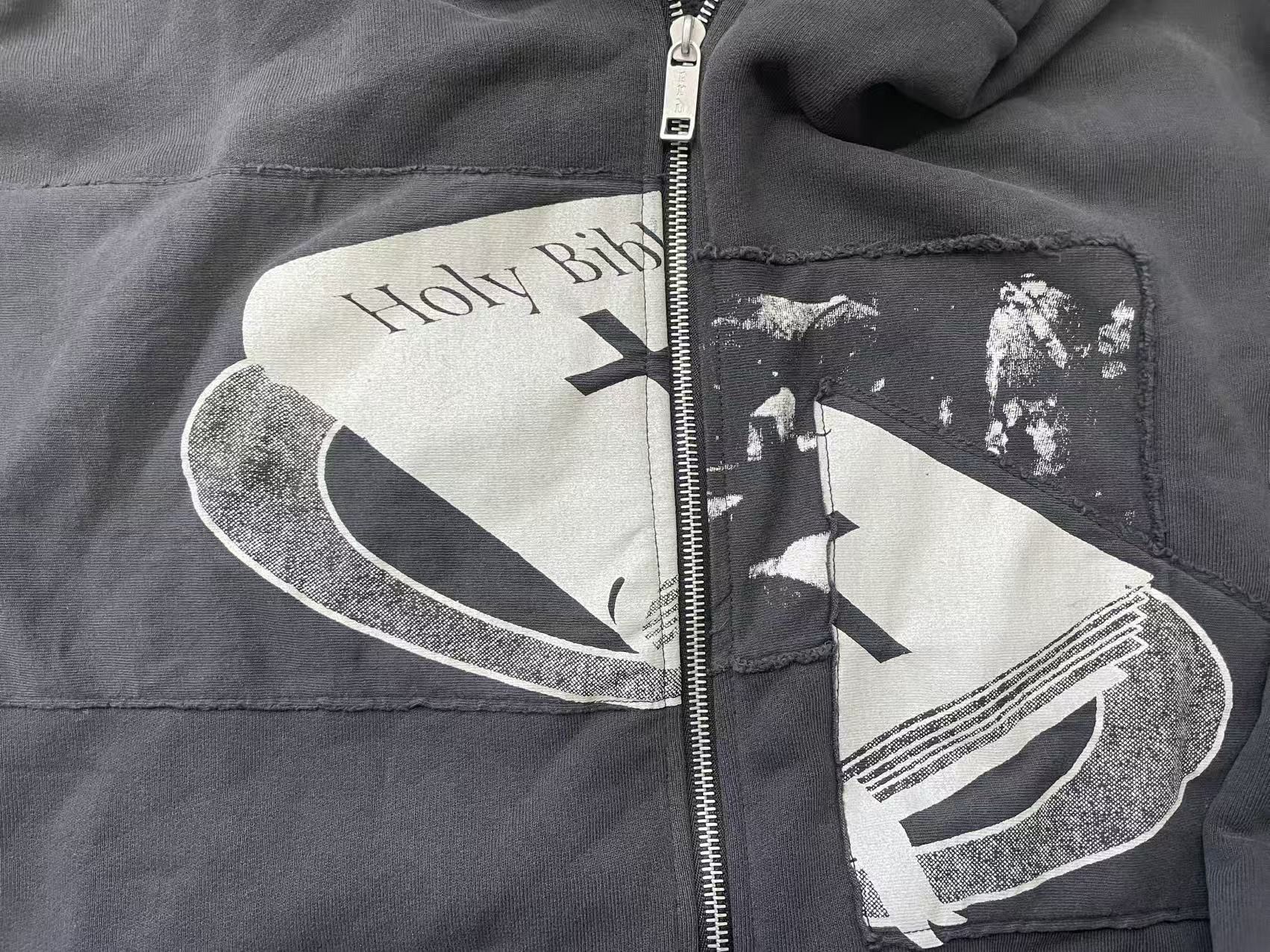 Enfants Riches Deprimes Enfants Riches Déprimés Assemblage Holy Bible Zip Up Hoodie Size US M / EU 48-50 / 2 - 4 Thumbnail