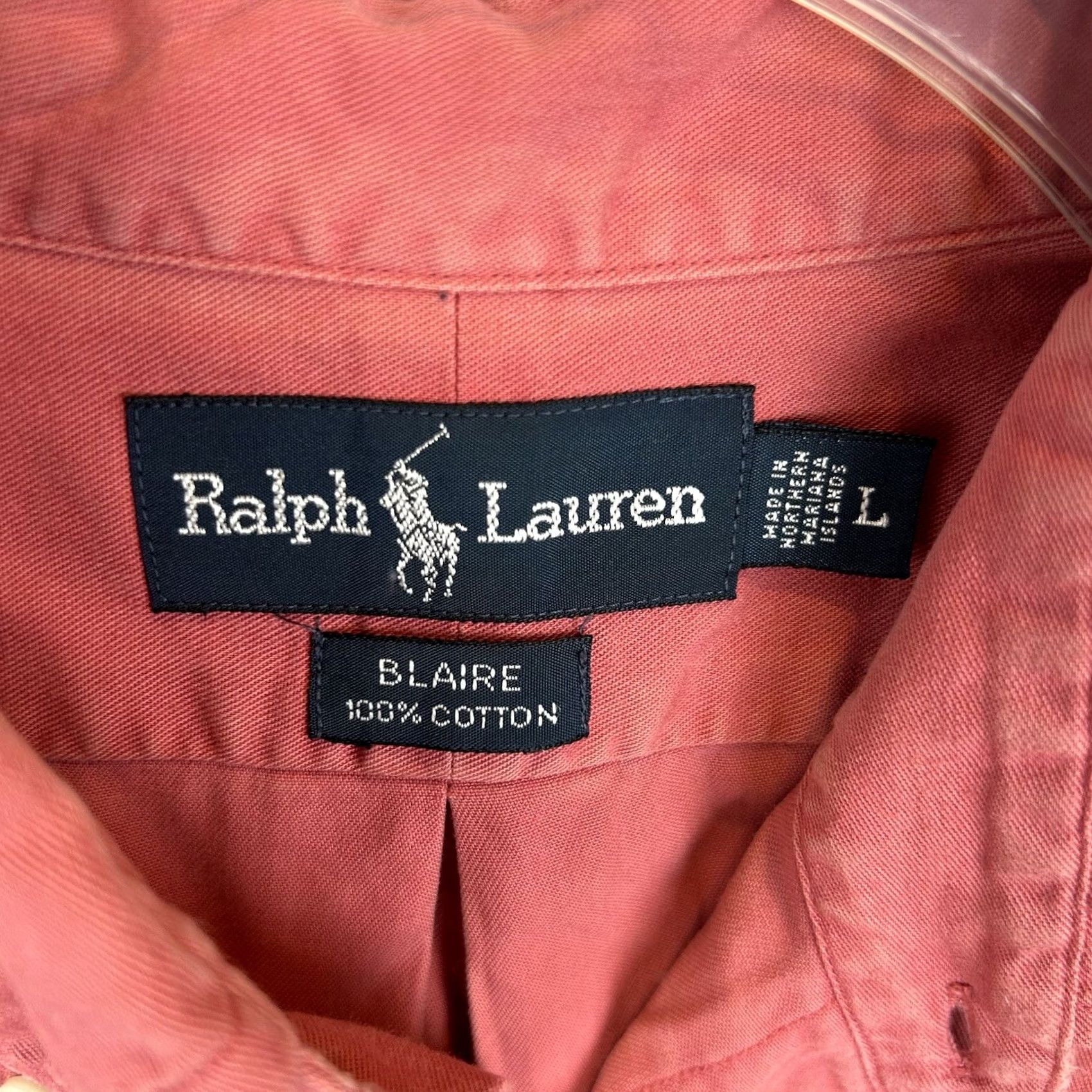 Ralph Lauren Ralph Lauren Shirt Mens L Blaire Button Up Oxford Hort Sleeve Salmon Pony Read Size US L / EU 52-54 / 3 - 3 Thumbnail