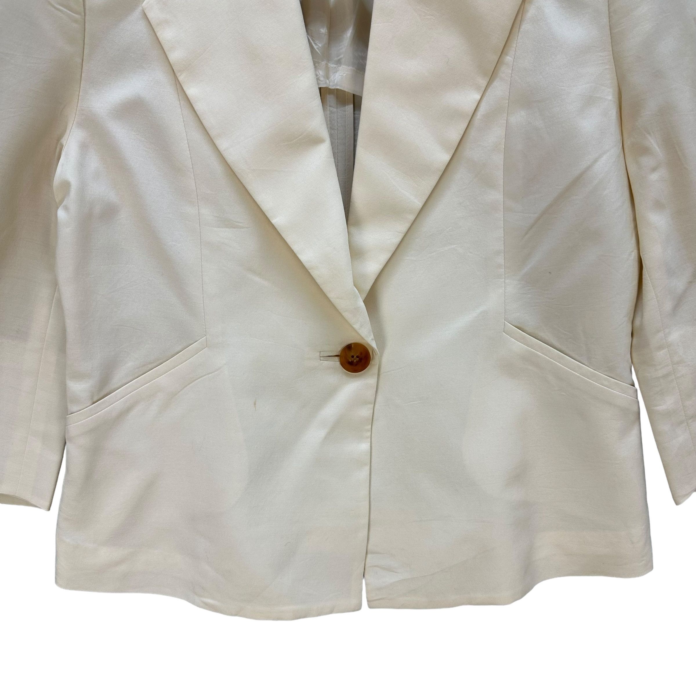 Karl Lagerfeld KARL LAGERFELD Cropped Single Button Blazer Jacket #A44-1004 Size S / US 4 / IT 40 - 3 Thumbnail