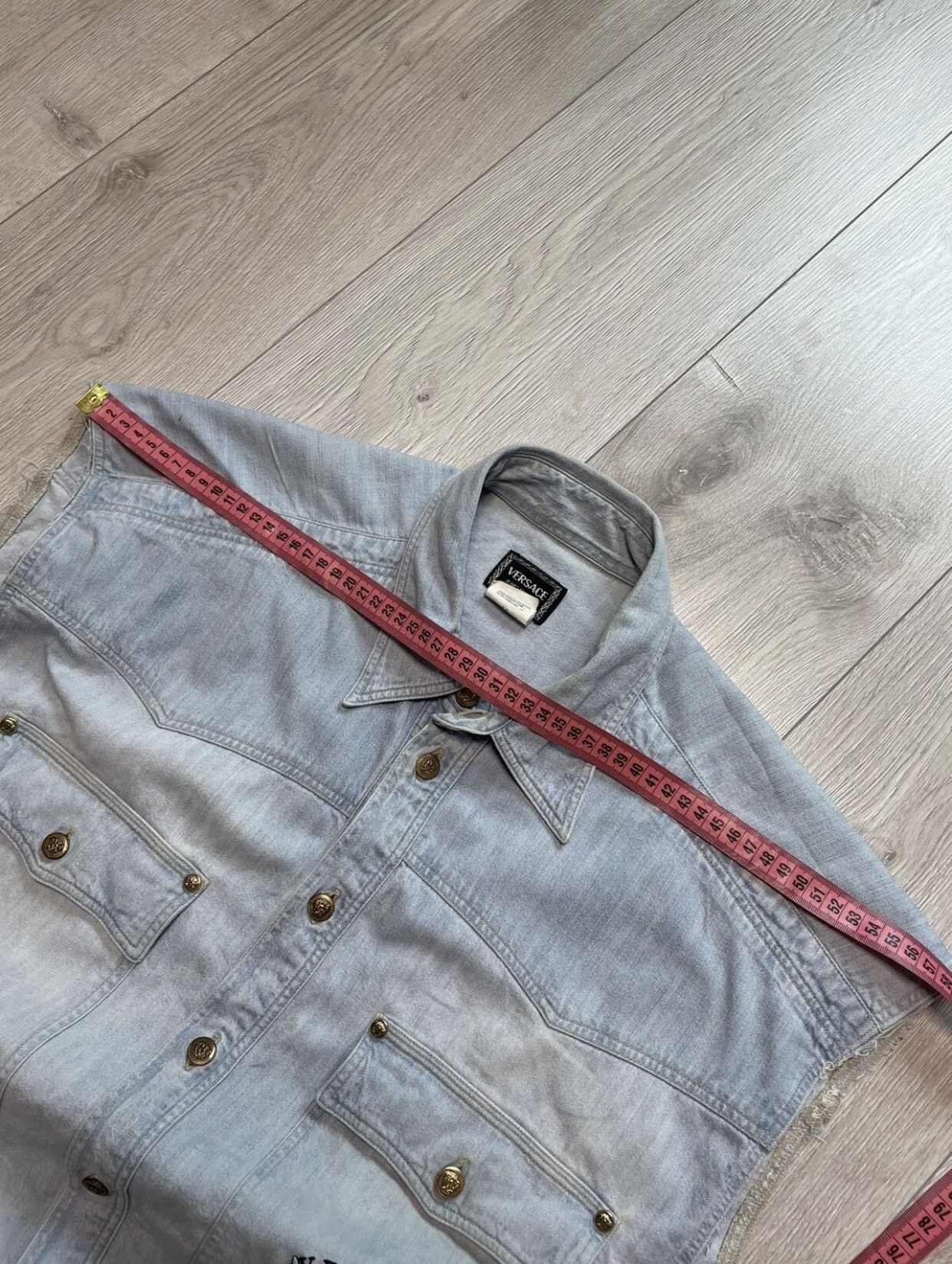 Versace × Vintage Versace custom Jeans Shirt Vintage Unique Size US L / EU 52-54 / 3 - 17 Thumbnail
