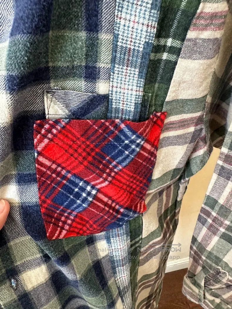 Needles Needles Rebuild 7 Cuts Flannel Shirt . Size US L / EU 52-54 / 3 - 4 Thumbnail
