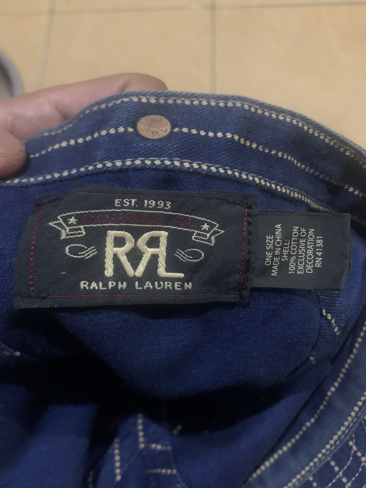 Ralph Lauren Vintage Double RRL Denim Pumpkin hat Size ONE SIZE - 6 Thumbnail