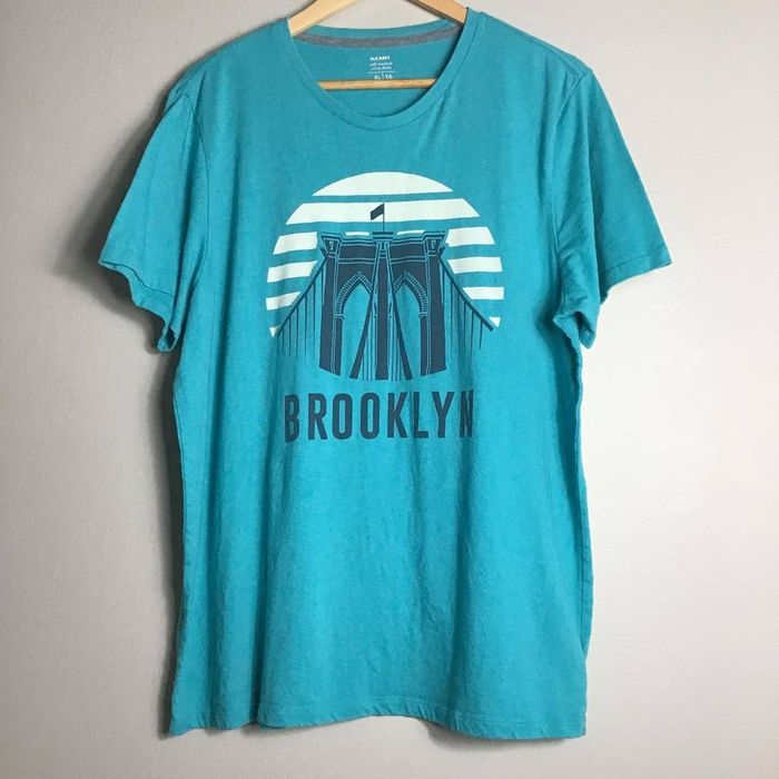 Old Navy Old Navy Brooklyn Bridge Turquoise Blue XL T Shirt | Grailed