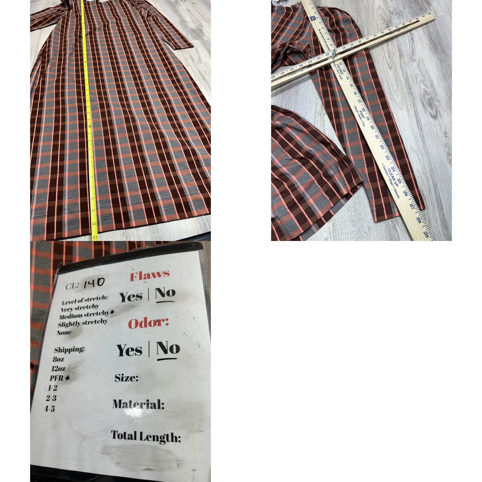 Tanya Taylor Tanya Taylor Designs Nancy Dress Gray Burgundy Plaid 1X NWT Organic Cotton Midi Dress Women Plus Jacket? Size XL / US 12-14 / IT 48-50 - 8 Thumbnail
