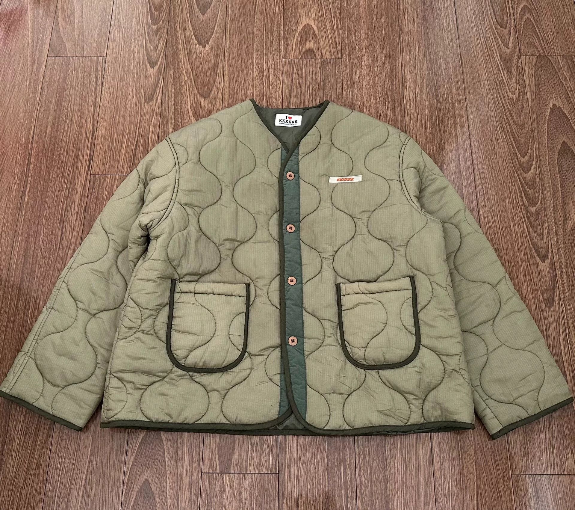 Japanese Brand GD Sequin Letter Embroidery Cotton Jacket Size US L / EU 52-54 / 3 - 1 Thumbnail