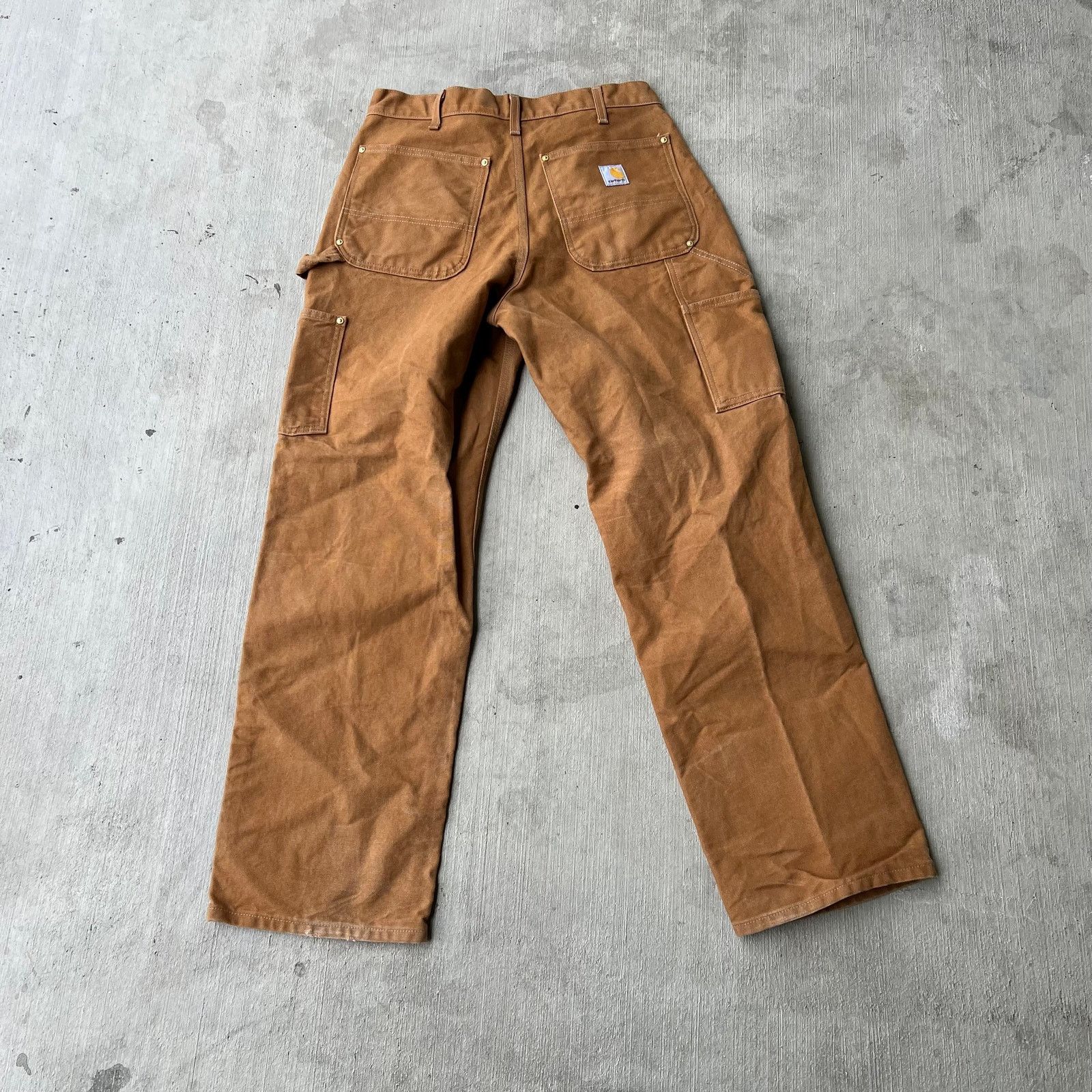 Carhartt × Vintage Carhartt brown double knee work wear carpenter pants Size US 32 / EU 48 - 5 Thumbnail