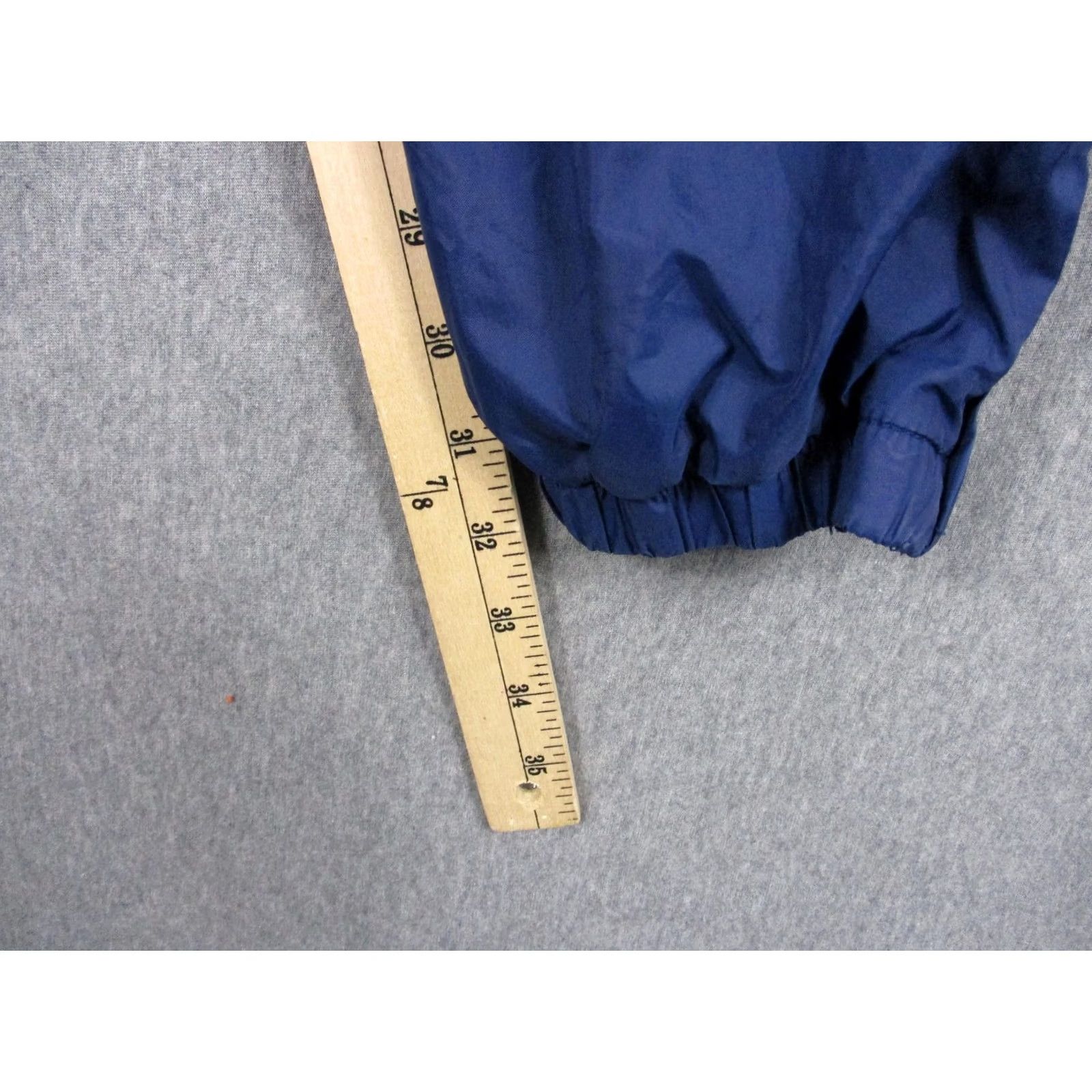 Nike Vtg Nike Track Pants Men XL Blue Nylon Lined Warm Up Swoosh Zip Hem Elastic 90s Size US 36 / EU 52 - 7 Thumbnail