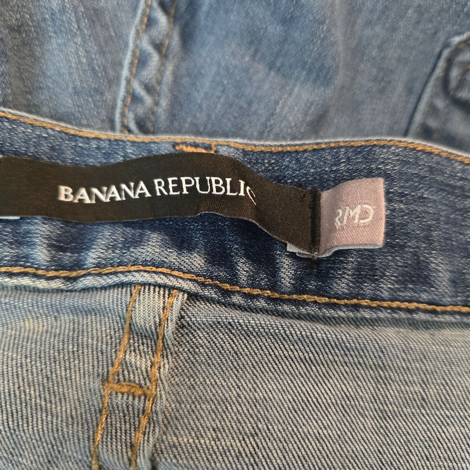 Banana Republic Men's Banana Republic Slim RMD Blue Denim Jeans 34W 30L Size US 34 / EU 50 - 3 Thumbnail